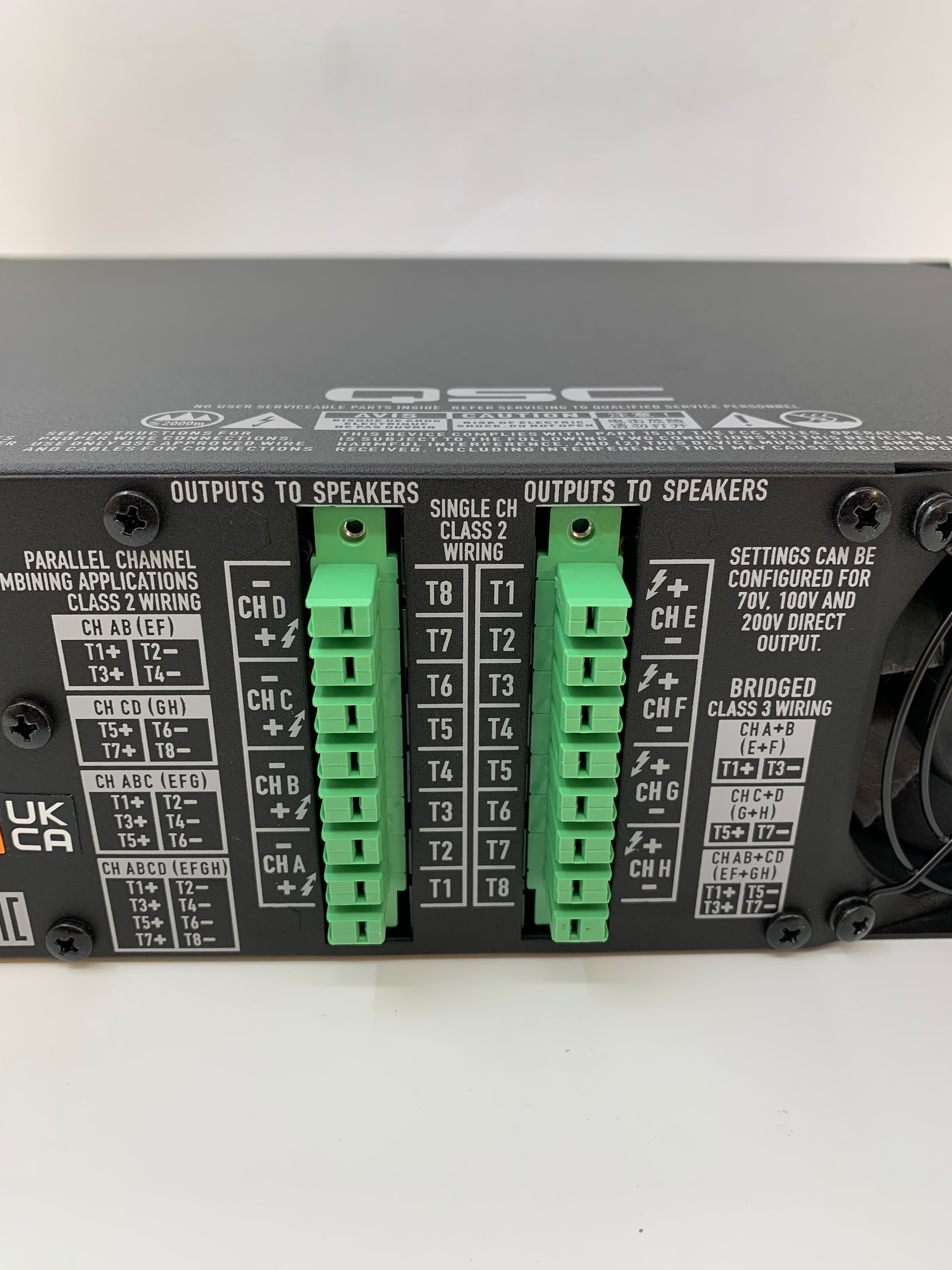 QSC CX-Q4K8 4-Channel Network Power Amplifier Q-SYS Audio System