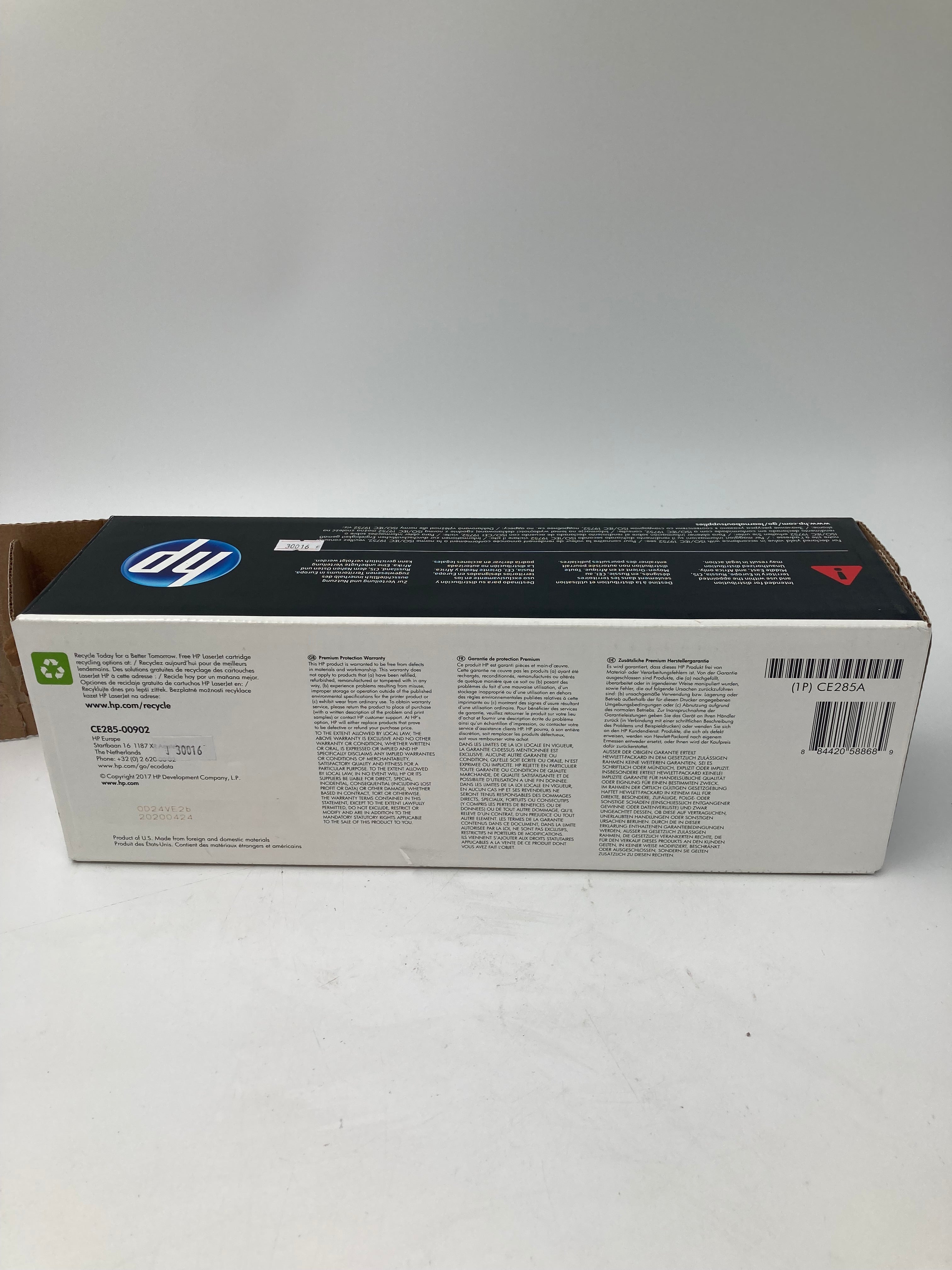 HP Print Cartridge LaserJet 85A CE285A Black Genuine Ink Cartridge