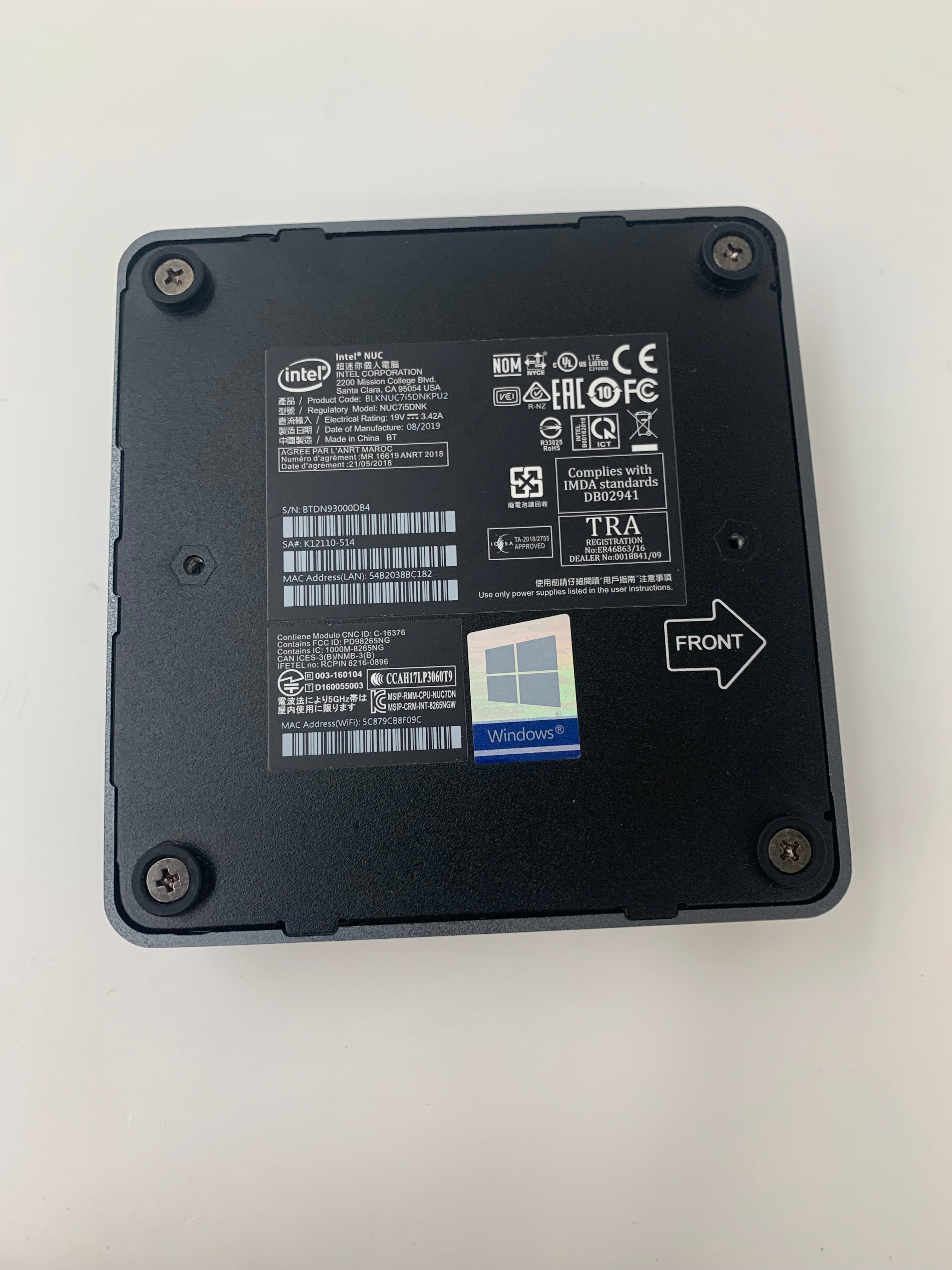 Intel NUC7i5DNK Mini PC | i5 7th Gen | 8GB RAM | 250GB SSD | W11 Pro