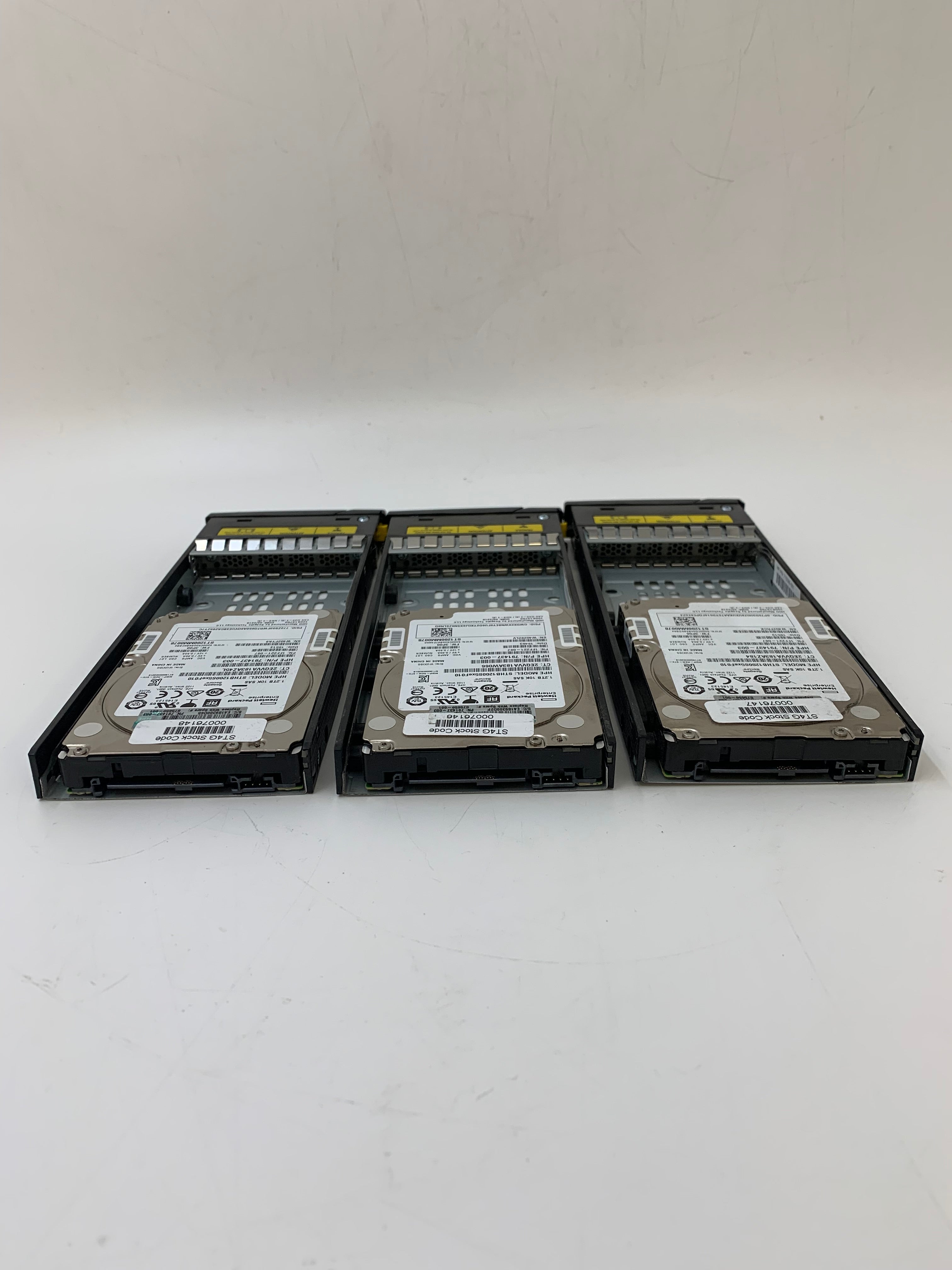 HPE HDD | 1.2TB | 2.5 inch | SAS | ST1200MM0078 | 10K RPM | 12Gbps | Lot of 3