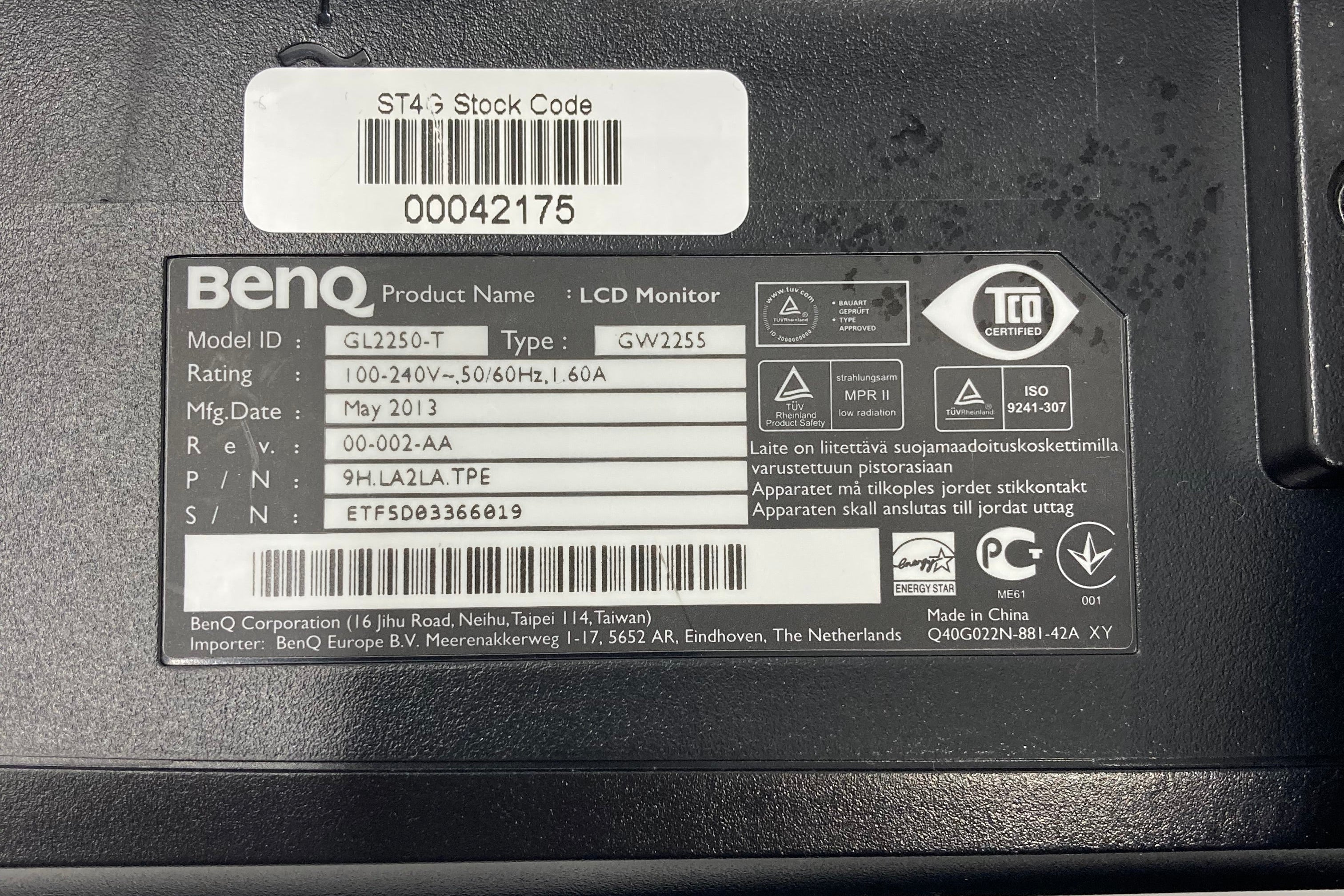 BenQ GL2250-T 21.5" Full HD VGA/DVI - LCD Monitor #2
