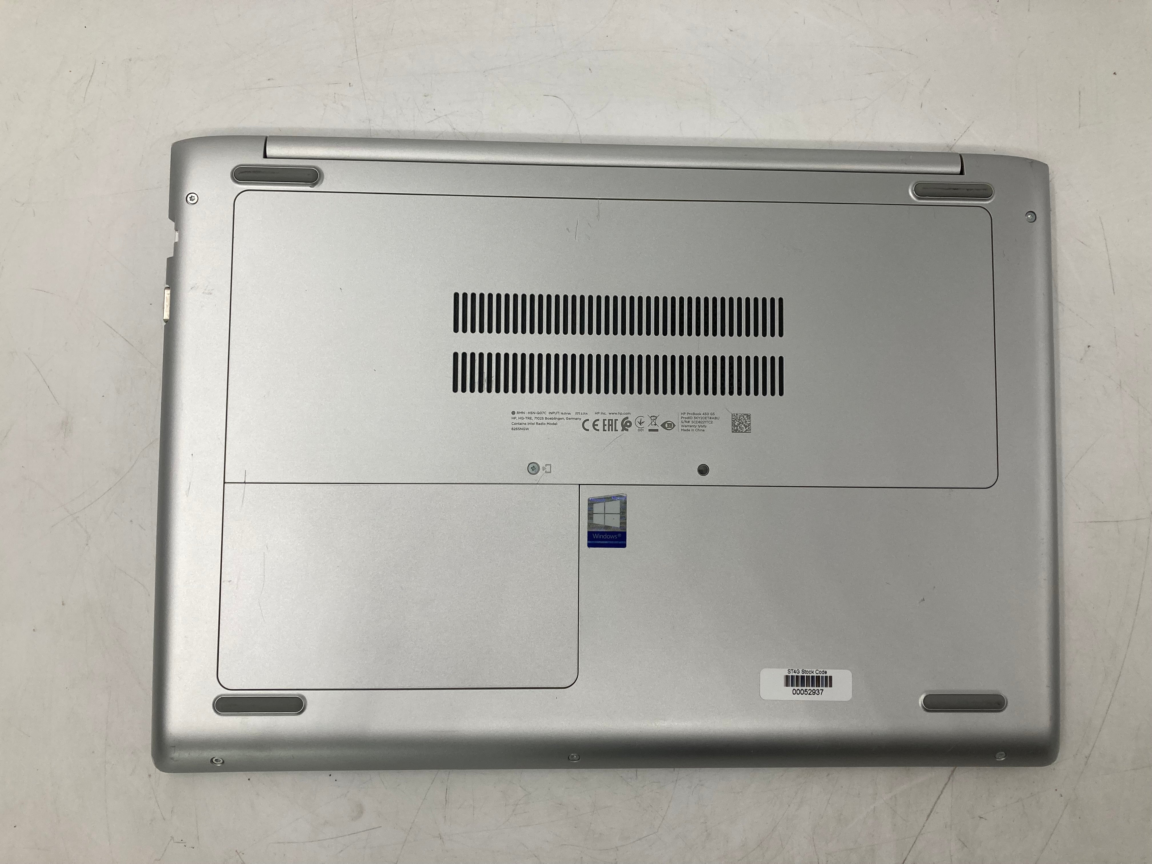 HP ProBook 450 G5 15" Screen i5 8th Gen 8GB RAM 256GB SSD W11