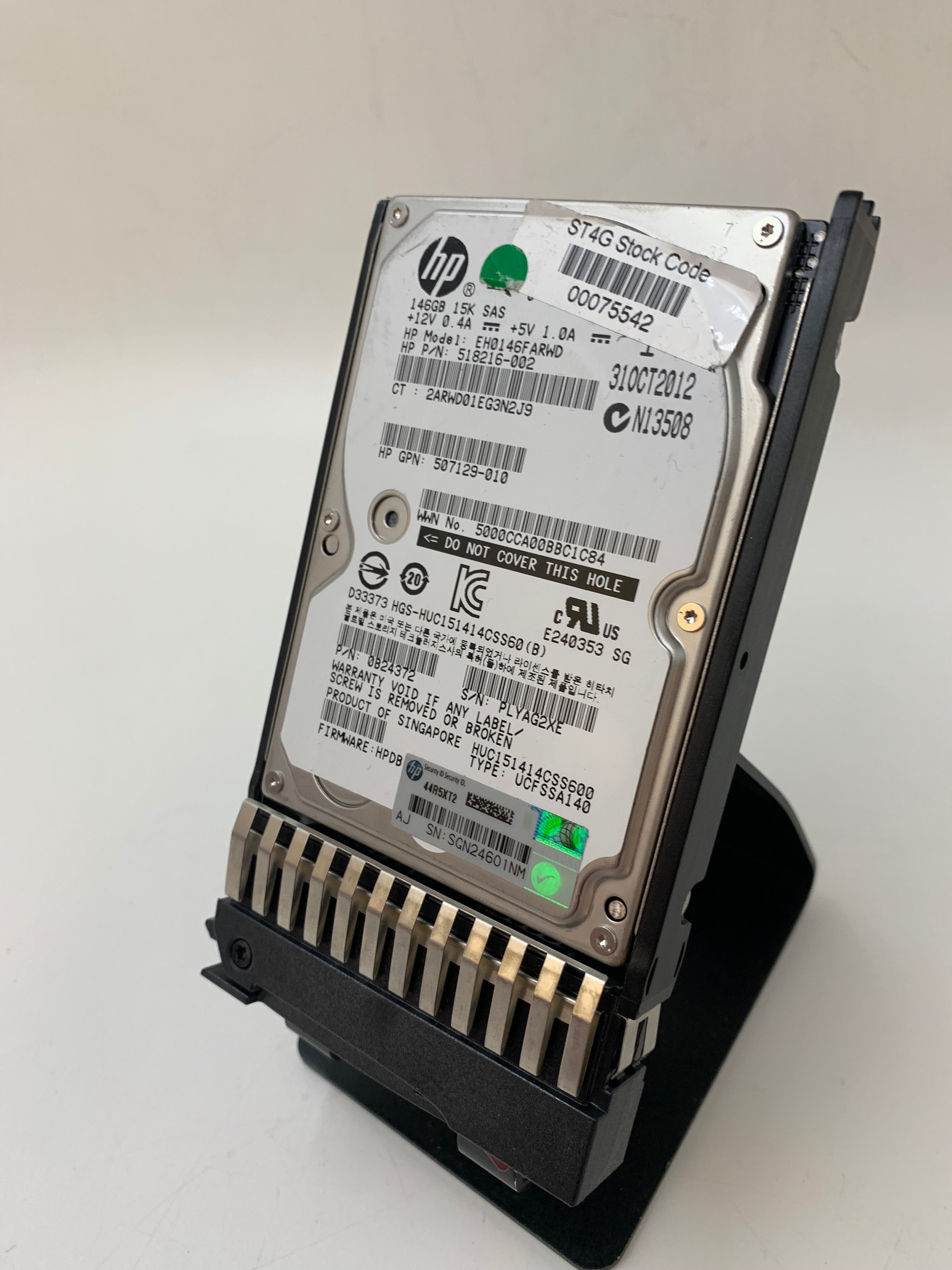 HP Hard Disk Drives | 146GB | SAS | 2.5 inch | 6Gbps | 15K RPM | Lot of 4
