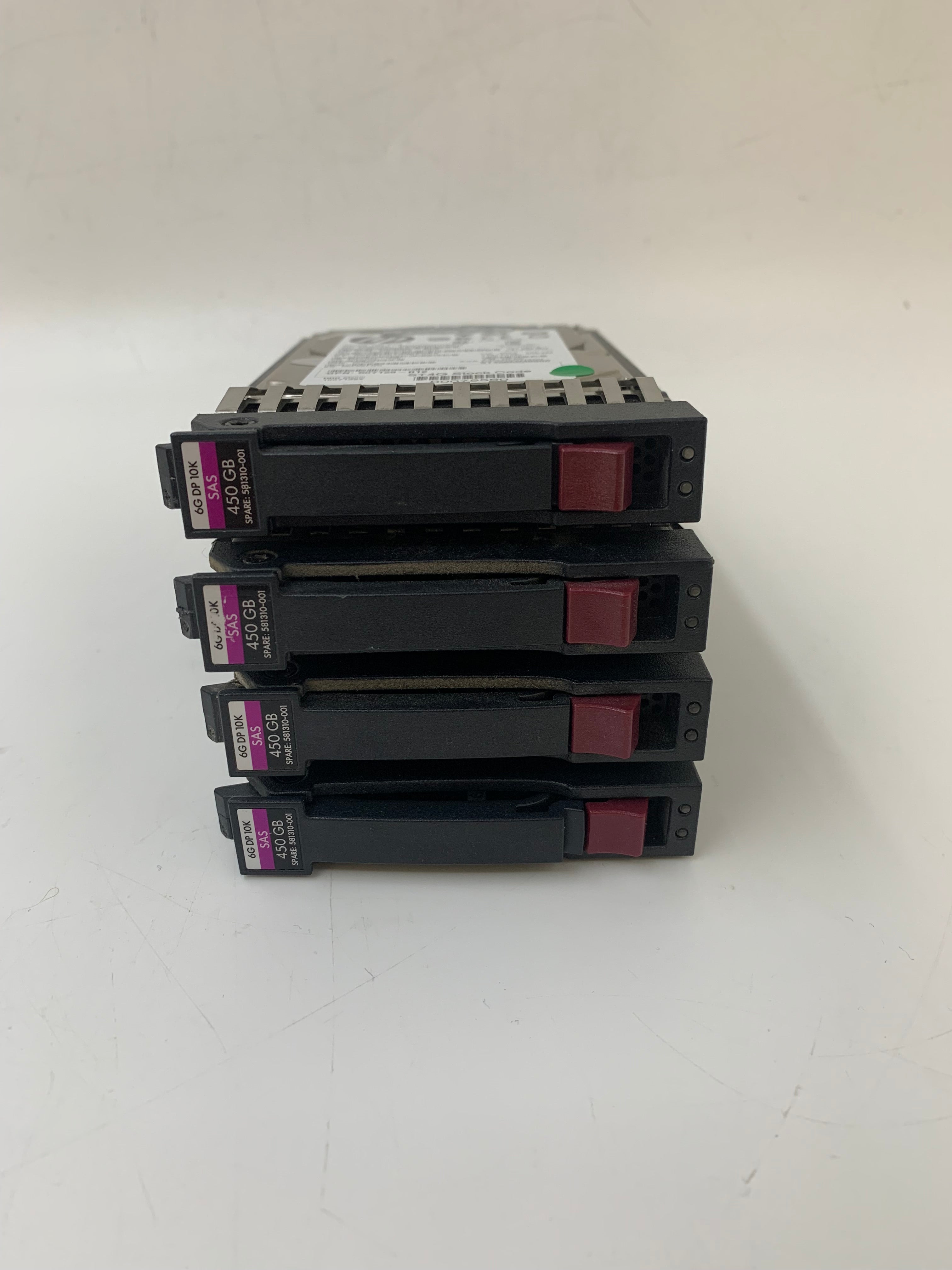 HP Hard Disk Drives | 450GB | SAS | 2.5 Inch | 6Gbps | 10K RPM | Lot of 4