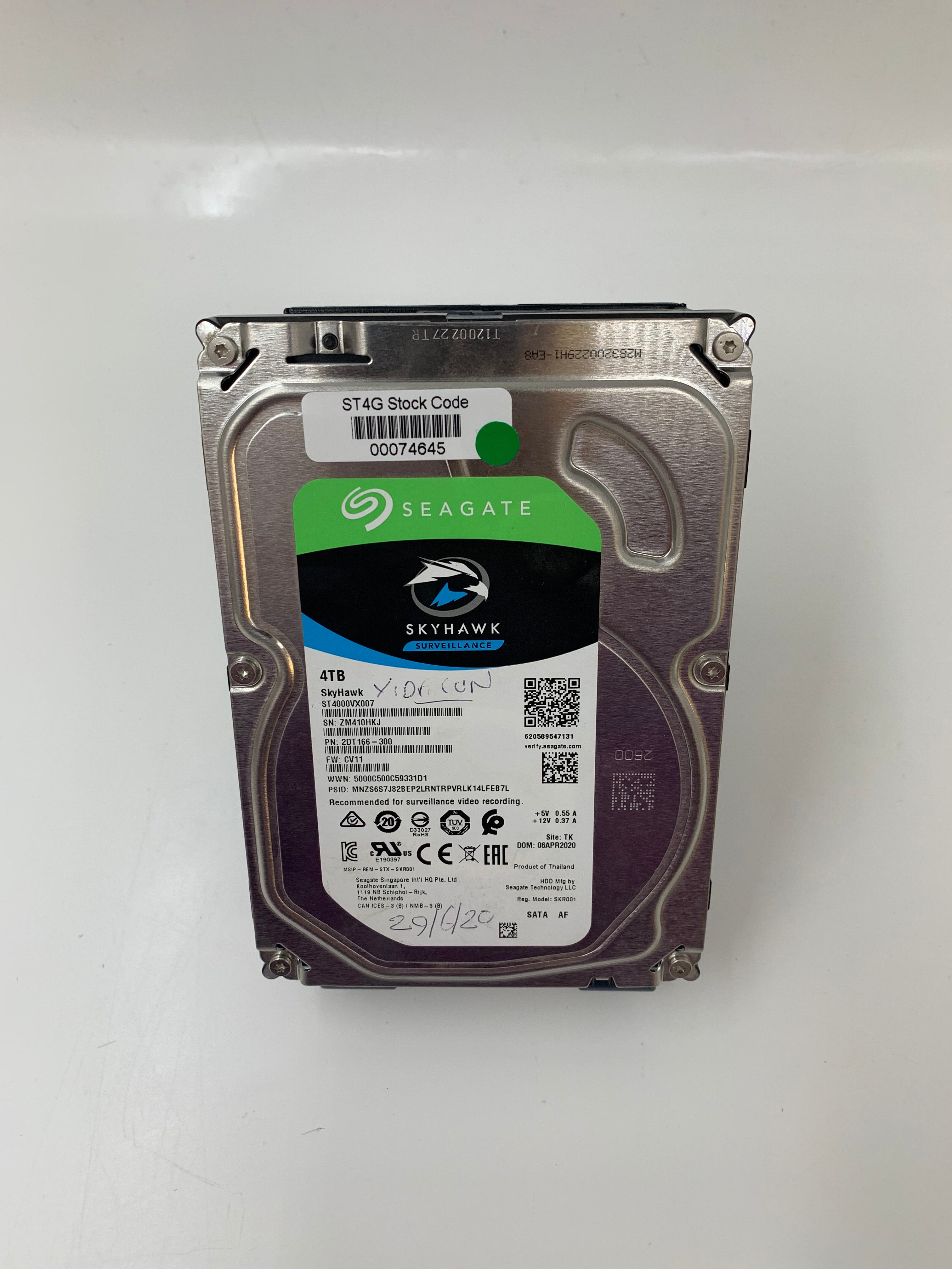 Seagate Hard Disk Drive | 4TB | 3.5 Inch | SATA | ST4000VX007 | 5900 RPM | 6 Gbps