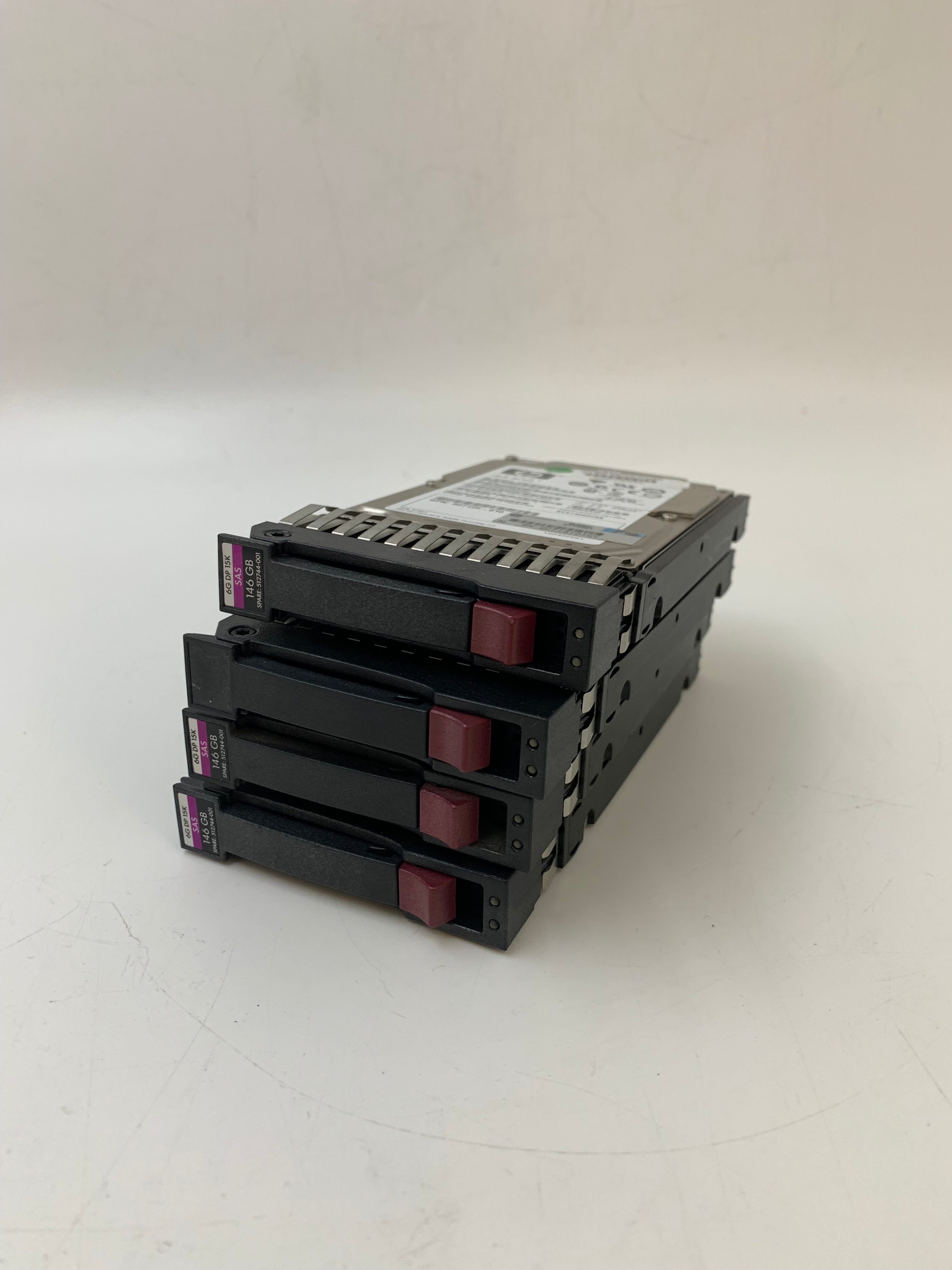 HP Hard Disk Drives | 146GB | SAS | 2.5 inch | 6Gbps | 15K RPM | Lot of 4