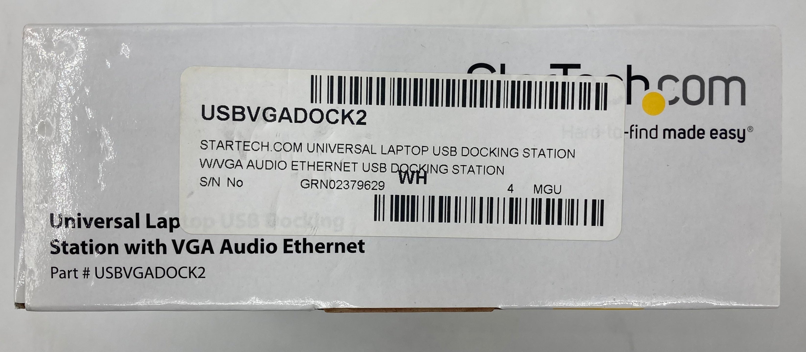 New StarTech Universal Laptop USB Docking Station With VGA Audio Ethernet