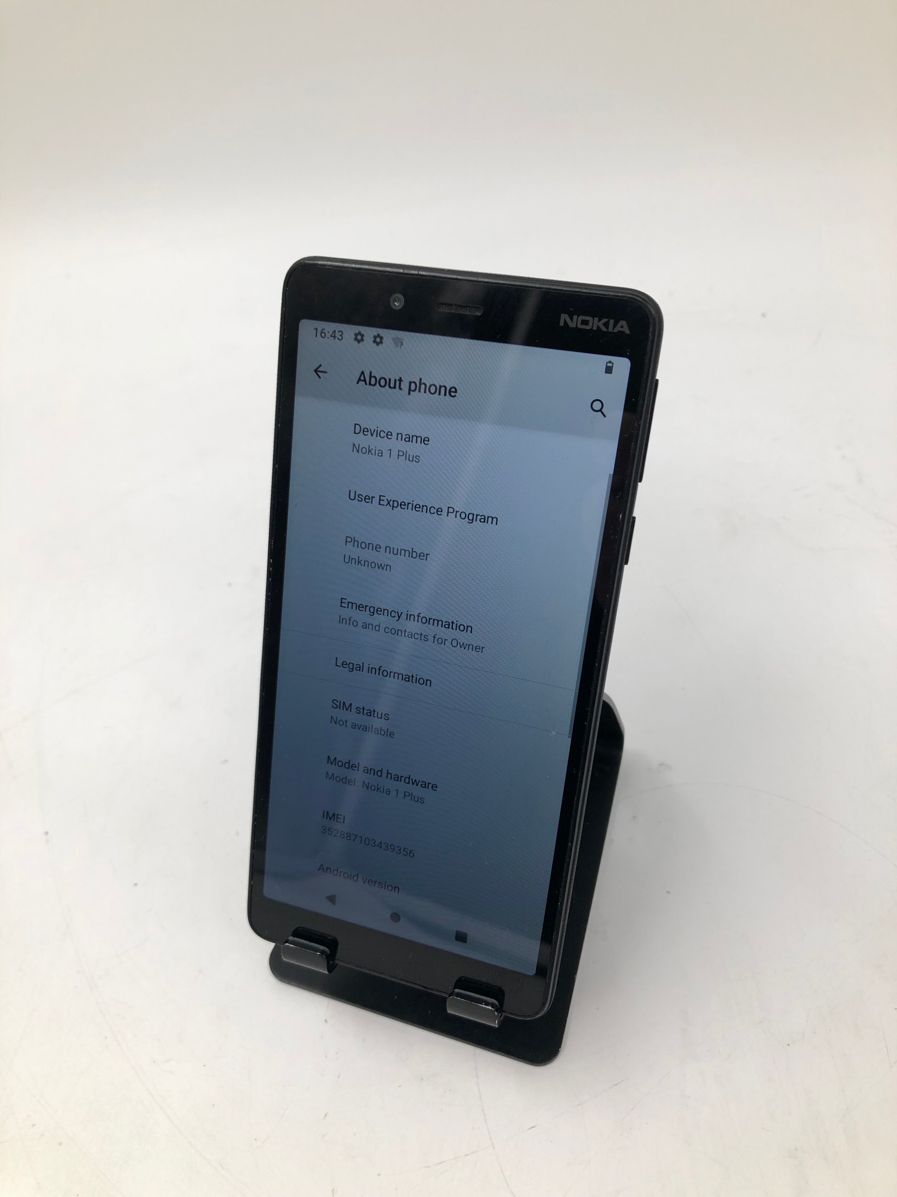 Nokia 1 Plus TA-1111 Black Sim Locked 8GB