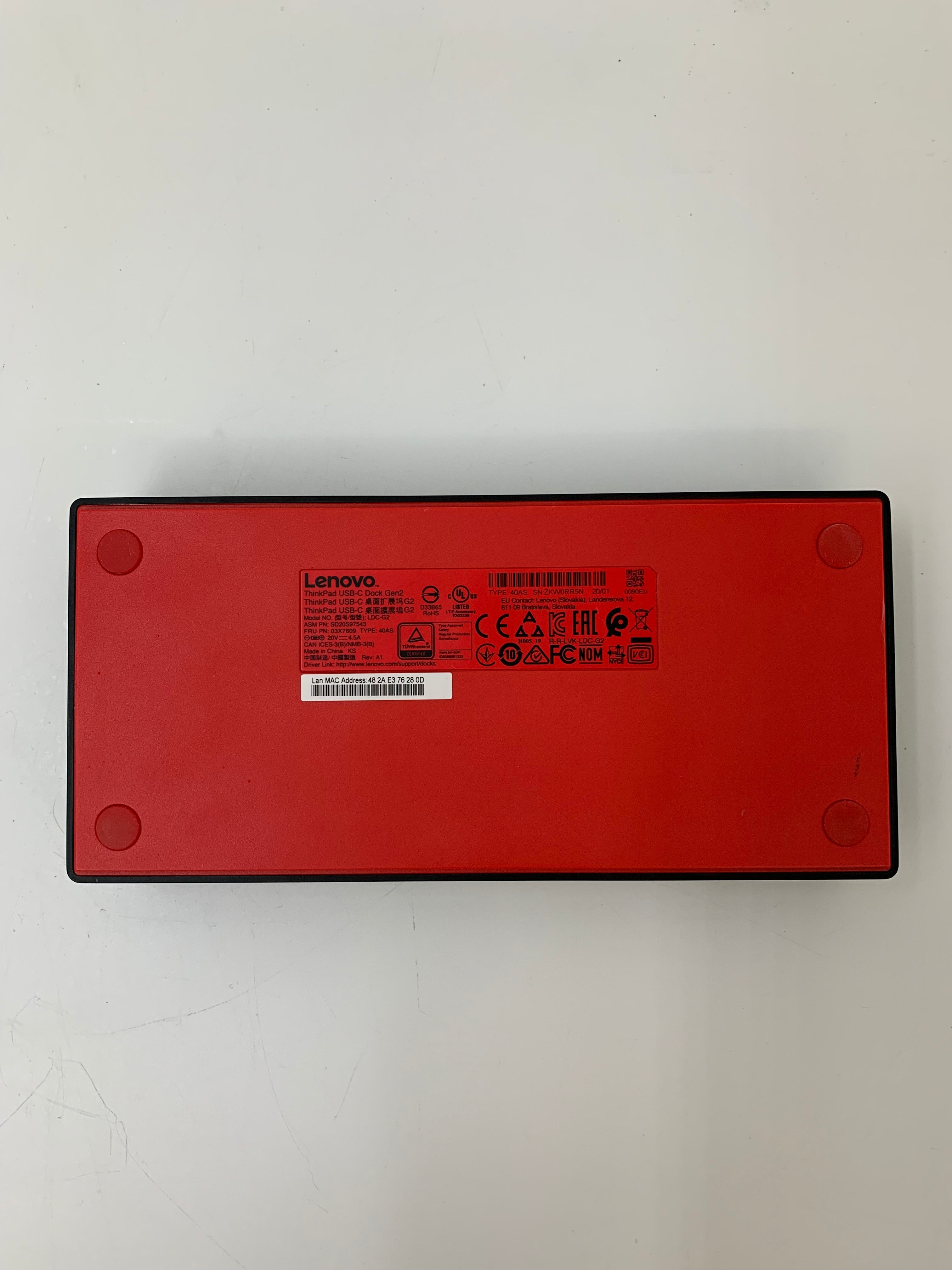 Lenovo ThinkPad Universal USB-C Gen 2 Dock Type 40AS