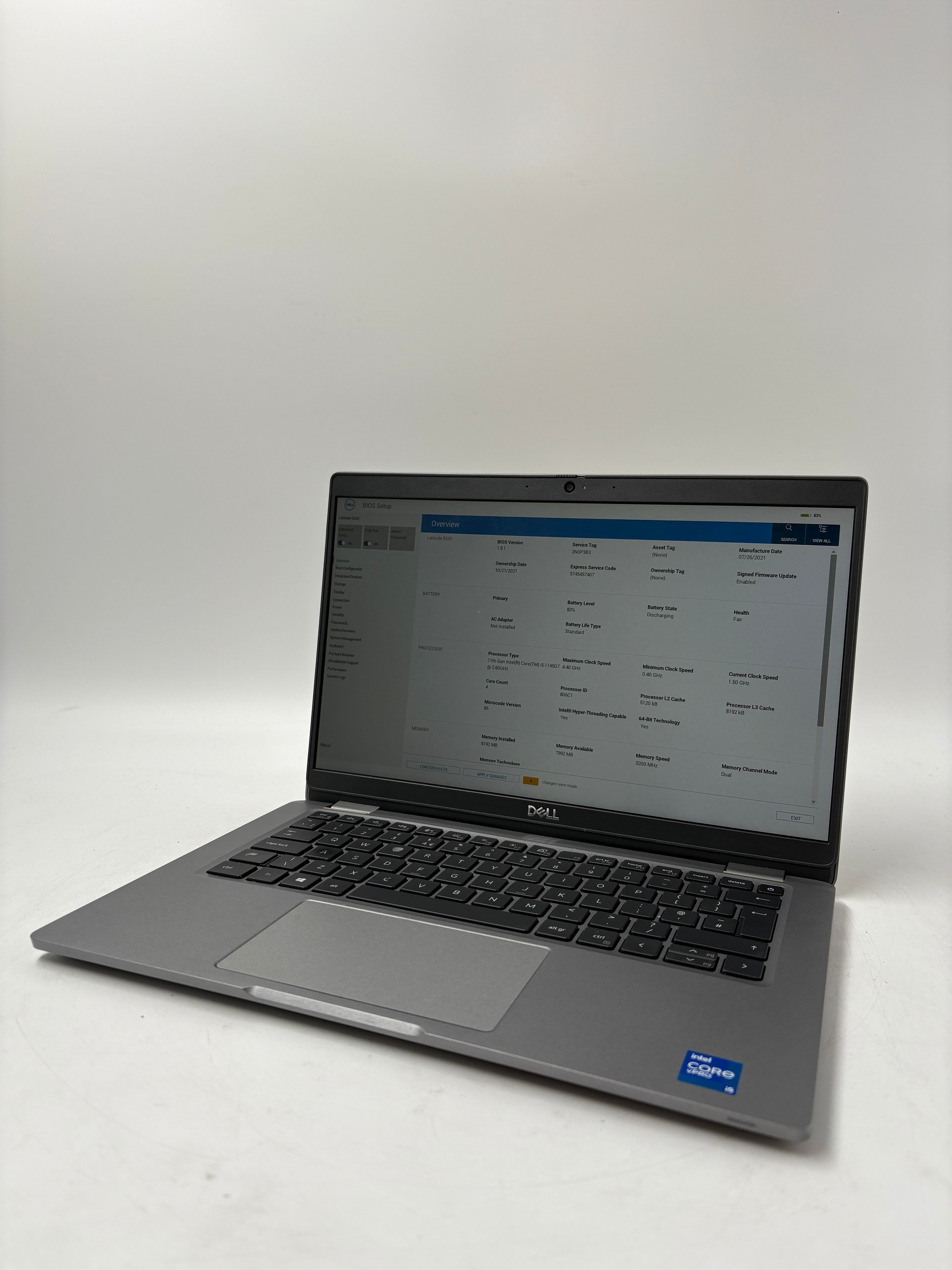 Dell Latitude 5320 13.3" Screen i5 11th Gen 8GB RAM 256GB SSD NO OS