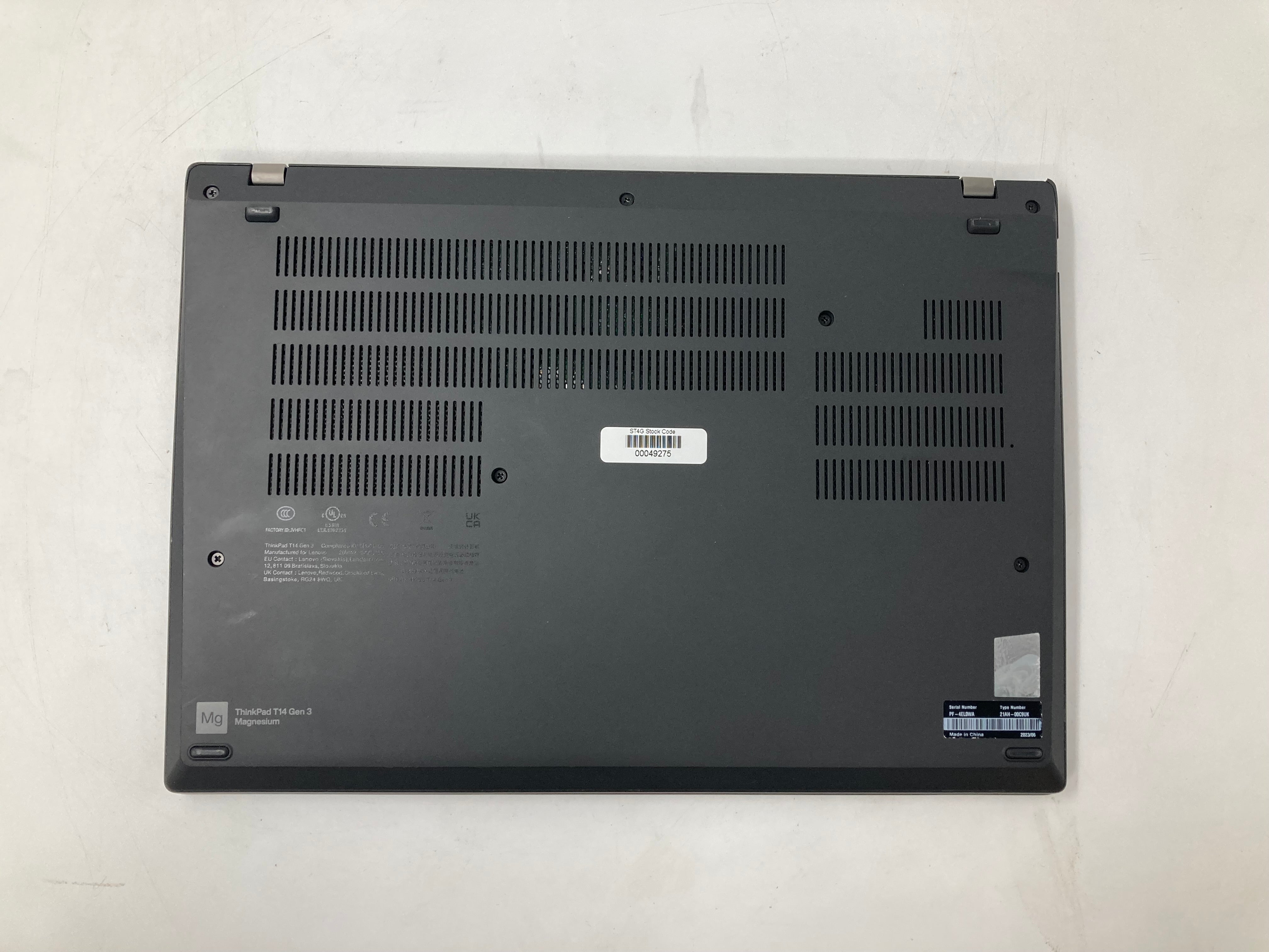 Lenovo Laptop ThinkPad T14 Gen 3 i5 12th Gen 16GB RAM No SSD No OS *Spares*