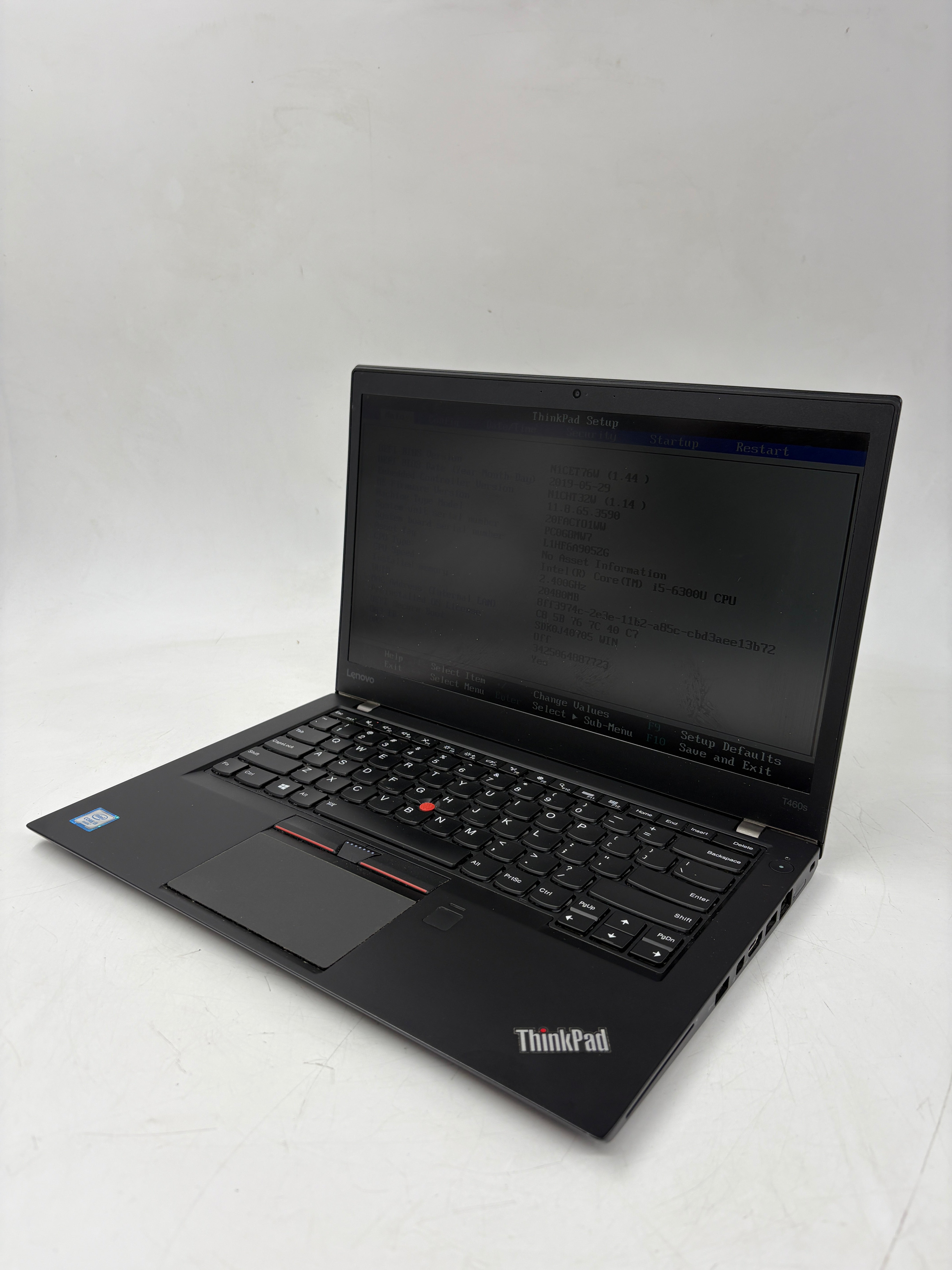 Lenovo Laptop ThinkPad T460s 14" Screen i5 6th Gen 20GB RAM NO SSD NO OS