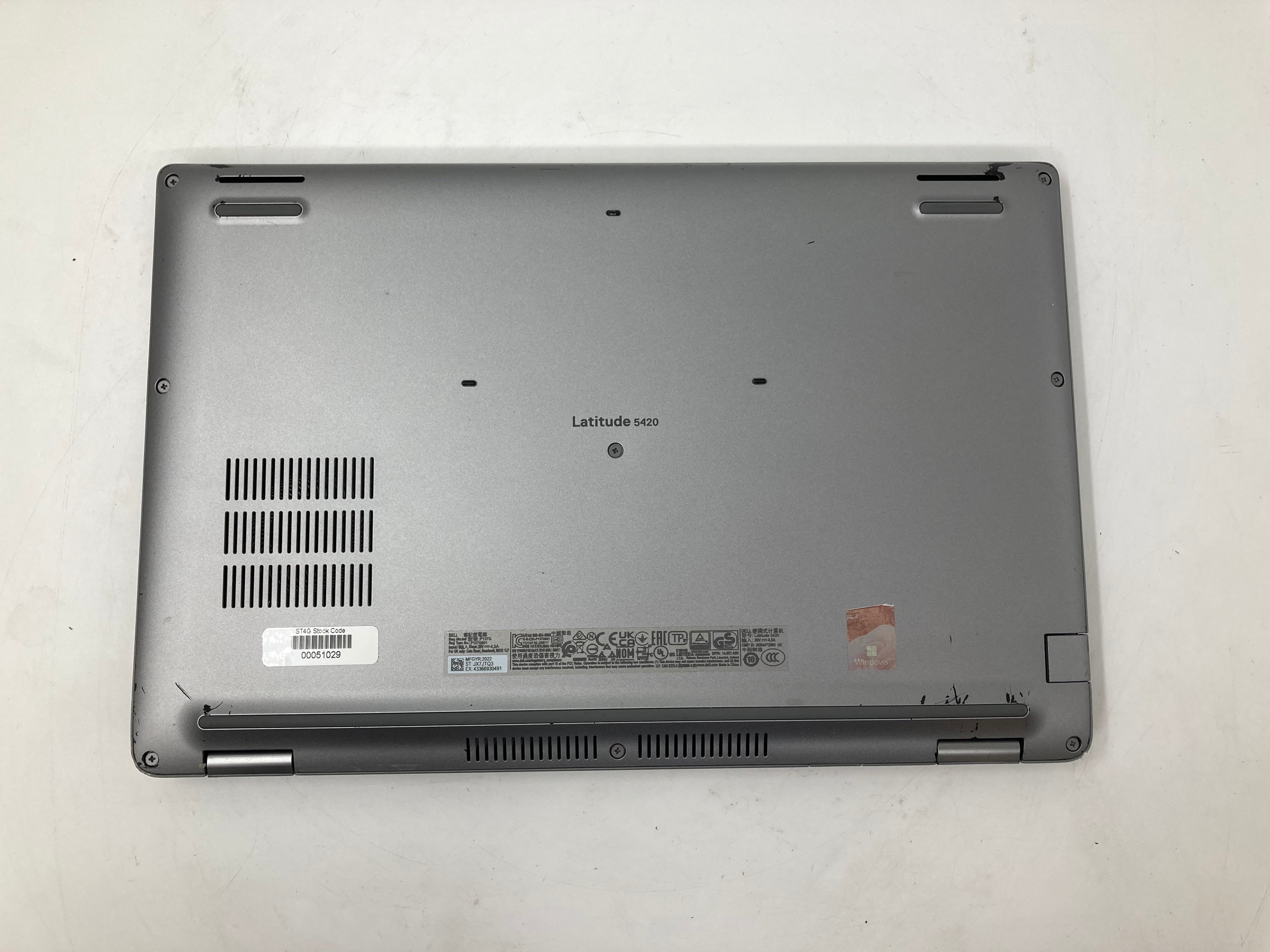 Dell Laptop Latitude 5420 14" i5 10th Gen 8GB RAM 256GB SSD No OS