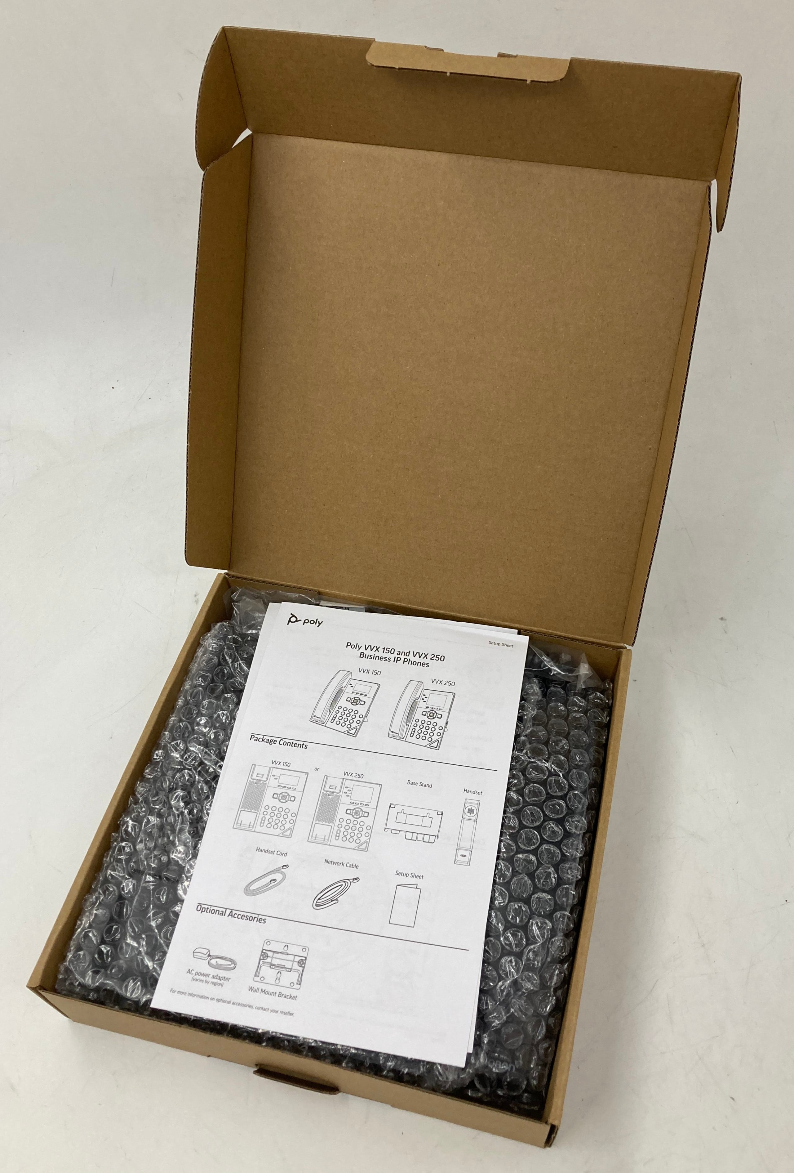 Polycom Business IP Desk Phone VVX 250 Batch of 12 New Open Box