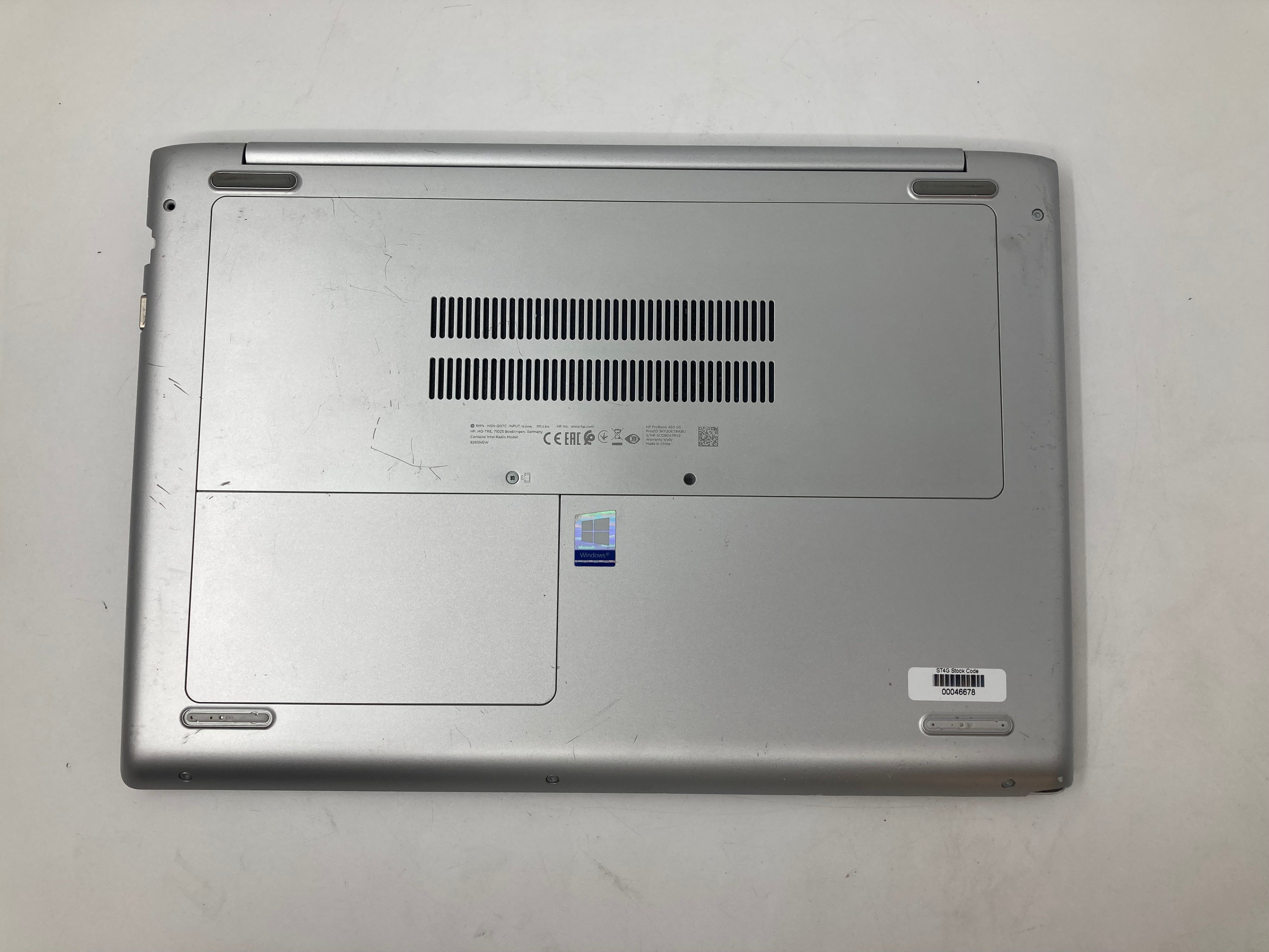 HP Laptop ProBook 450 G5 15.6" i5 8th Gen 16GB RAM 256GB SSD W11