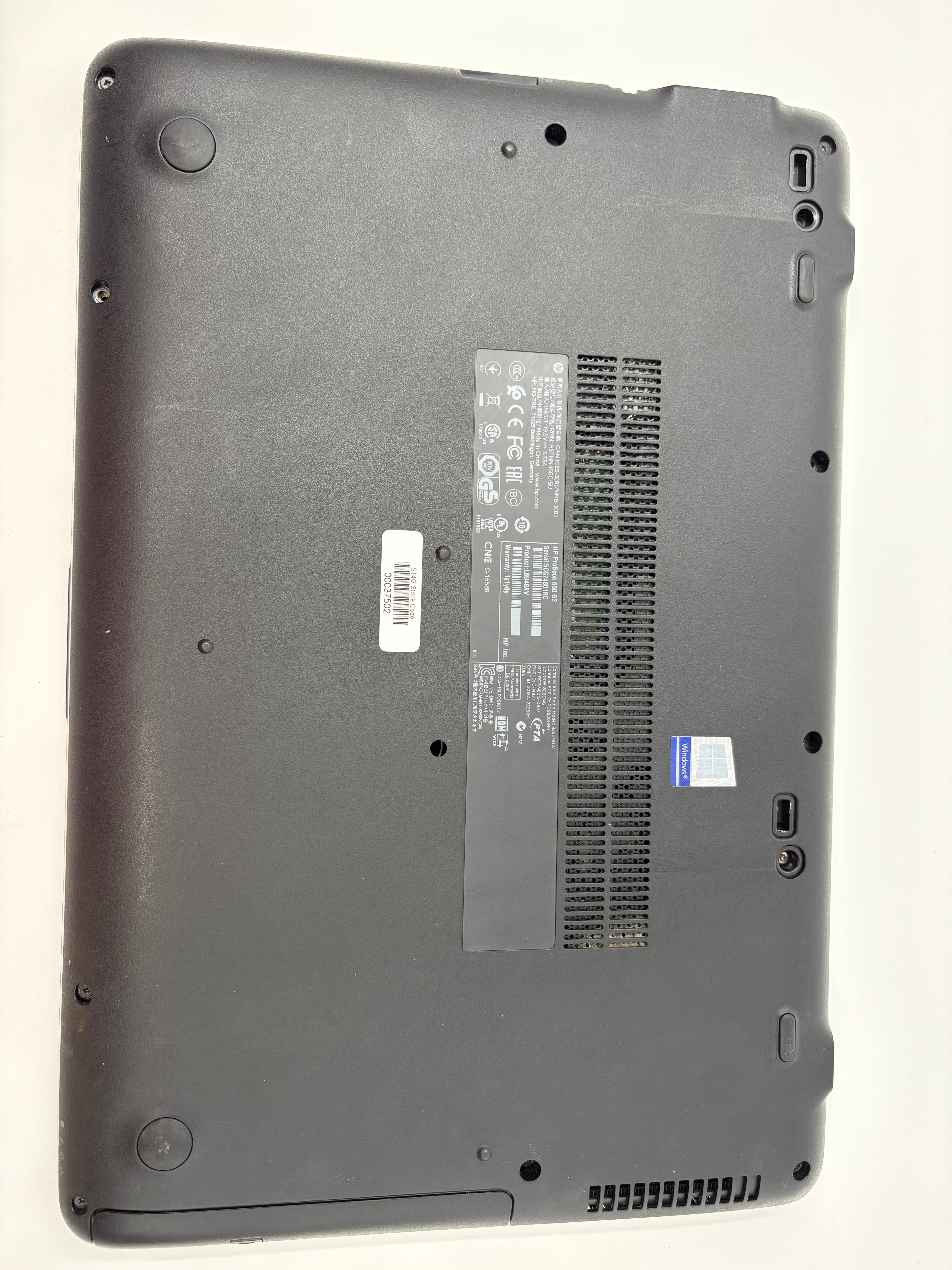 HP Laptop ProBook 650 G2 15.6" i5 6th Gen 4GB RAM 128GB SSD W10 #2