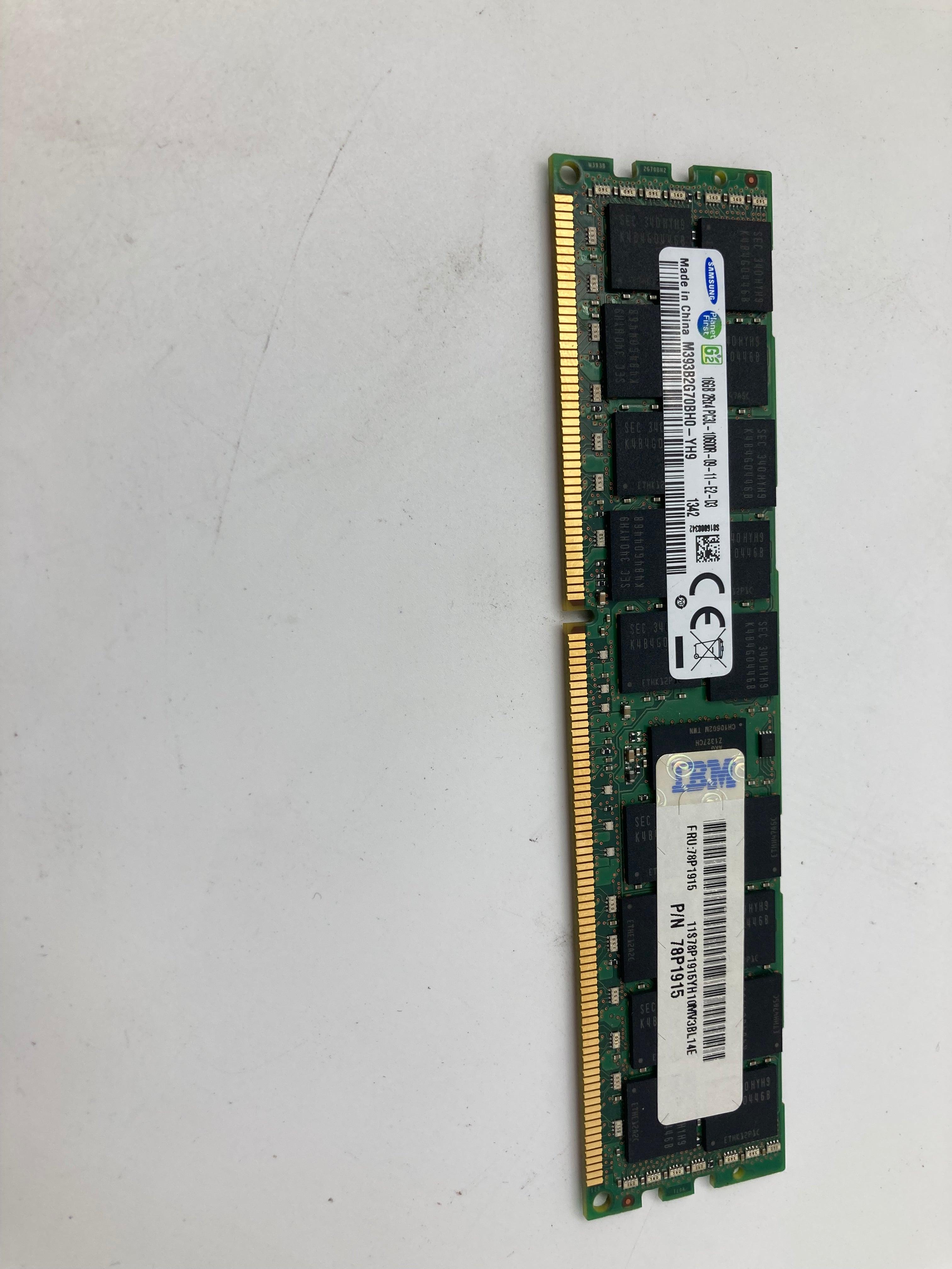 Lot of 8x Samsung 16GB RAM M393B2G70BH0-YH9 PC3L-10600R DDR3