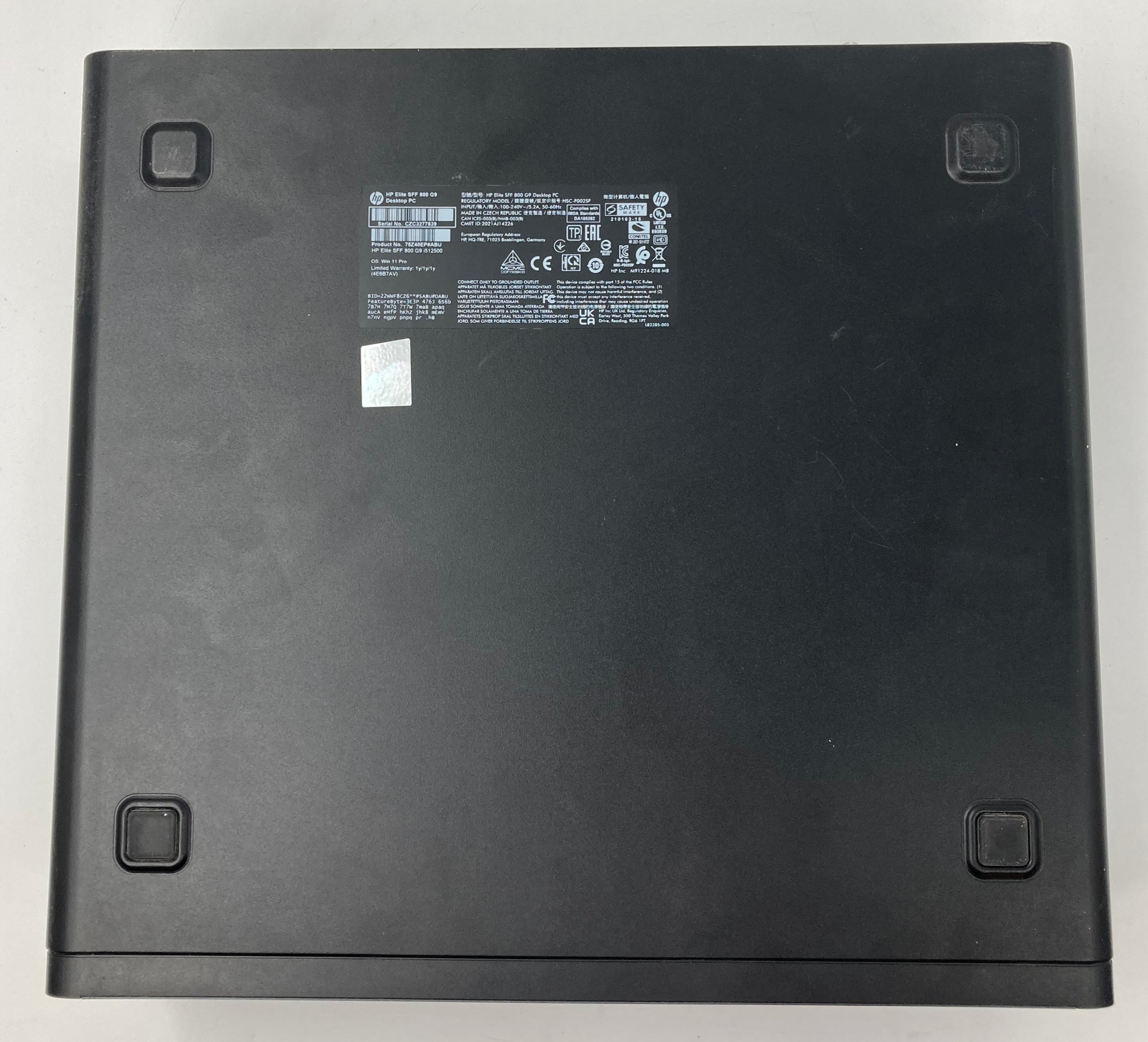 HP Desktop EliteDesk 800 G9 SFF i5 12th Gen 8GB RAM 256GB SSD W11