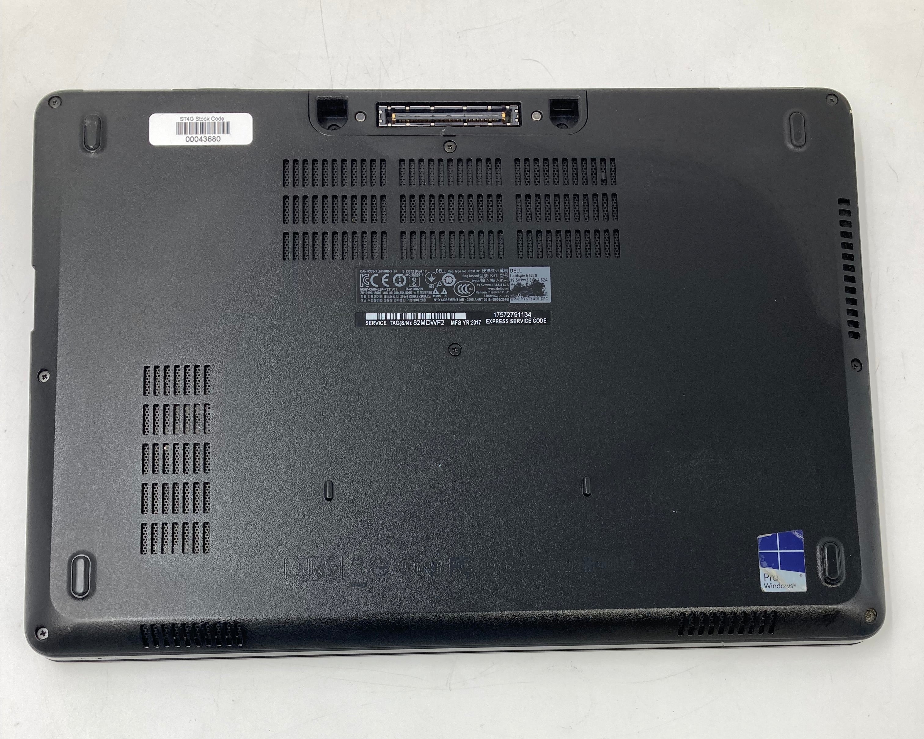 Dell Laptop Latitude E5270 12.5" i5-6300U 8GB RAM No SSD No OS #11