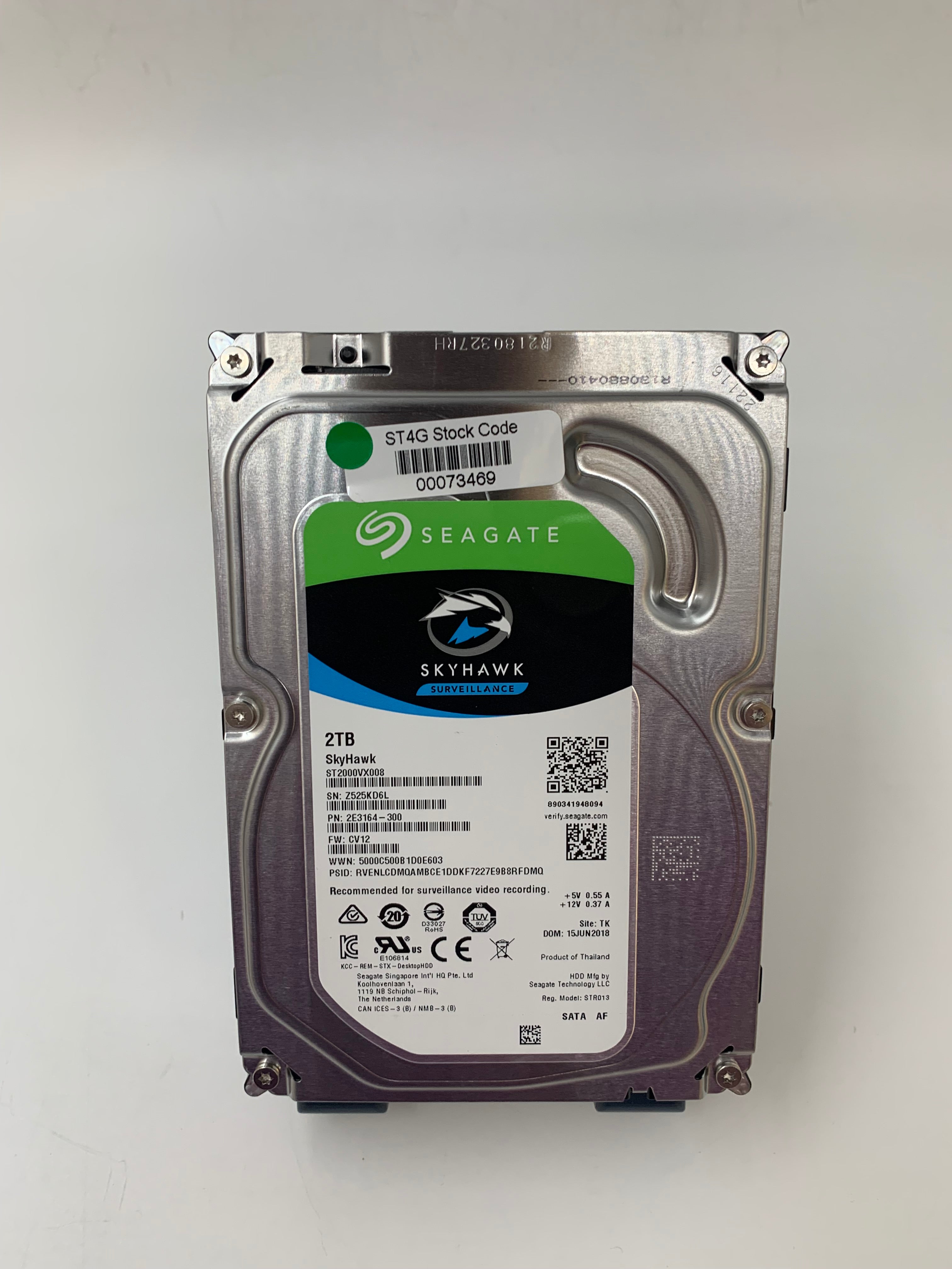 SeaGate HDD | 2TB | 3.5 Inch | SATA | ST2000VX008 | 5900 RPM | 6 Gbps