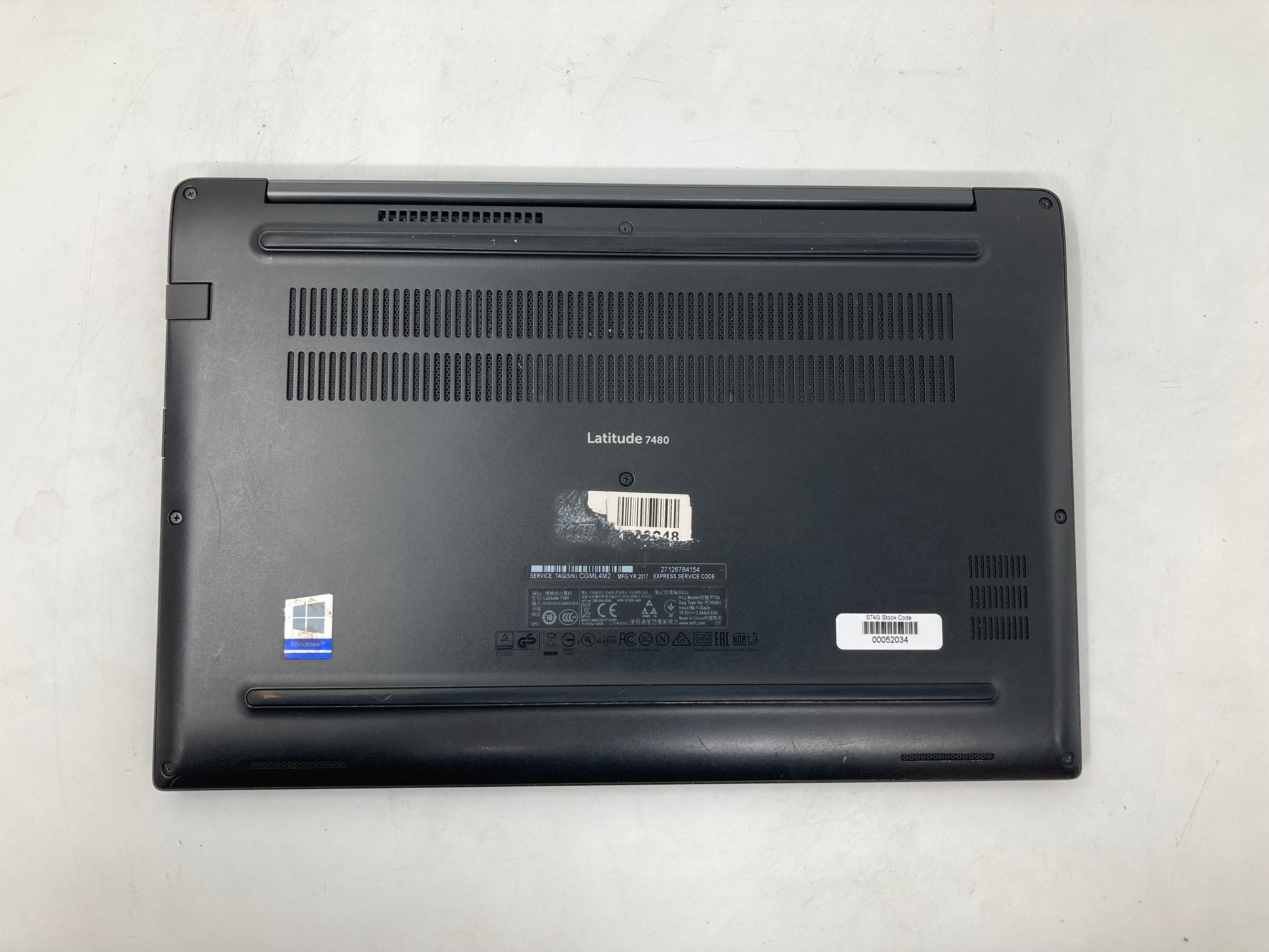 Dell Laptop Latitude 7480 14" i7 7th Gen 8GB RAM No HDD No OS *Spares*