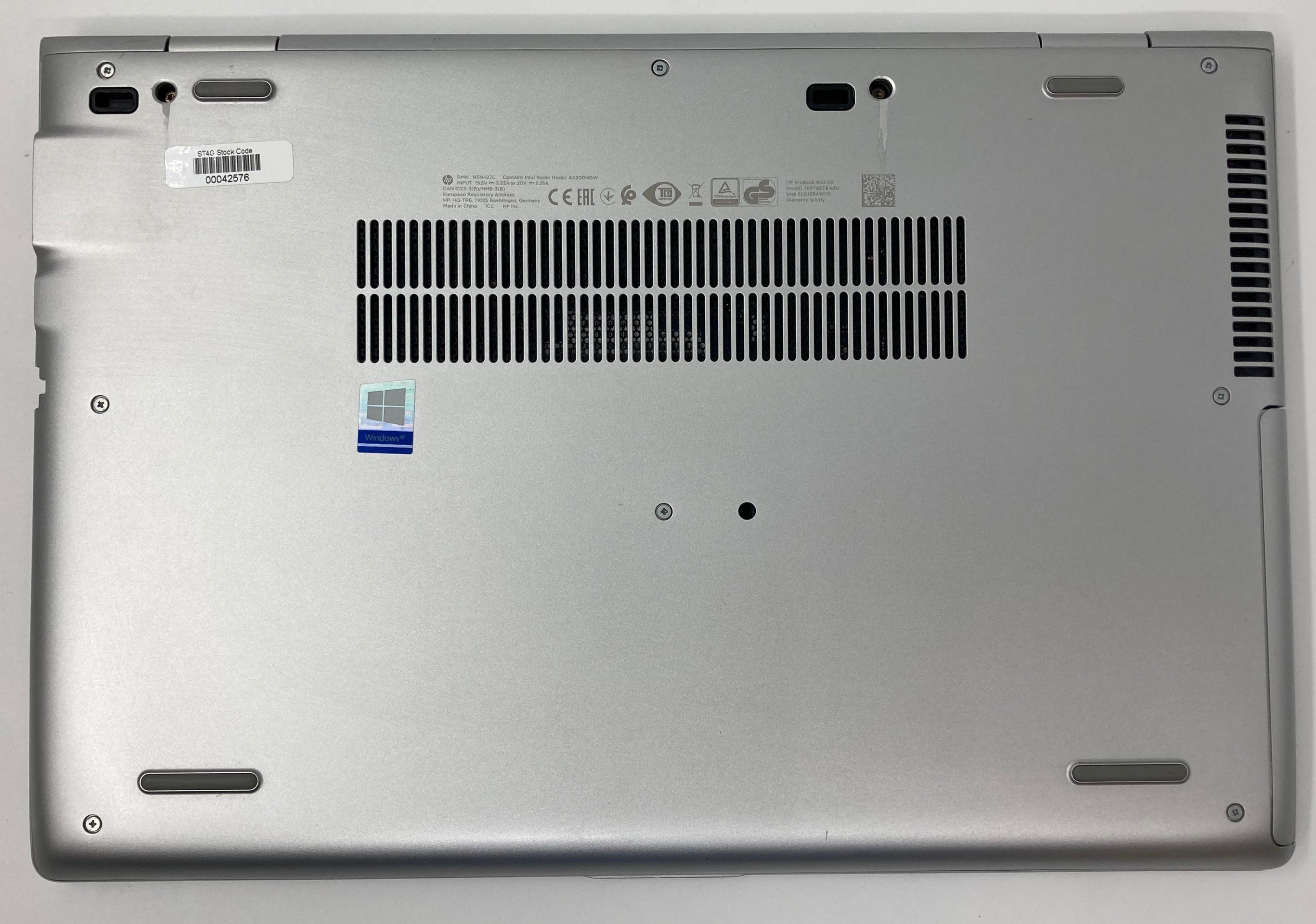 HP Laptop ProBook 650 G5 15.6" i5 8th Gen No RAM No HDD No OS *Spares*