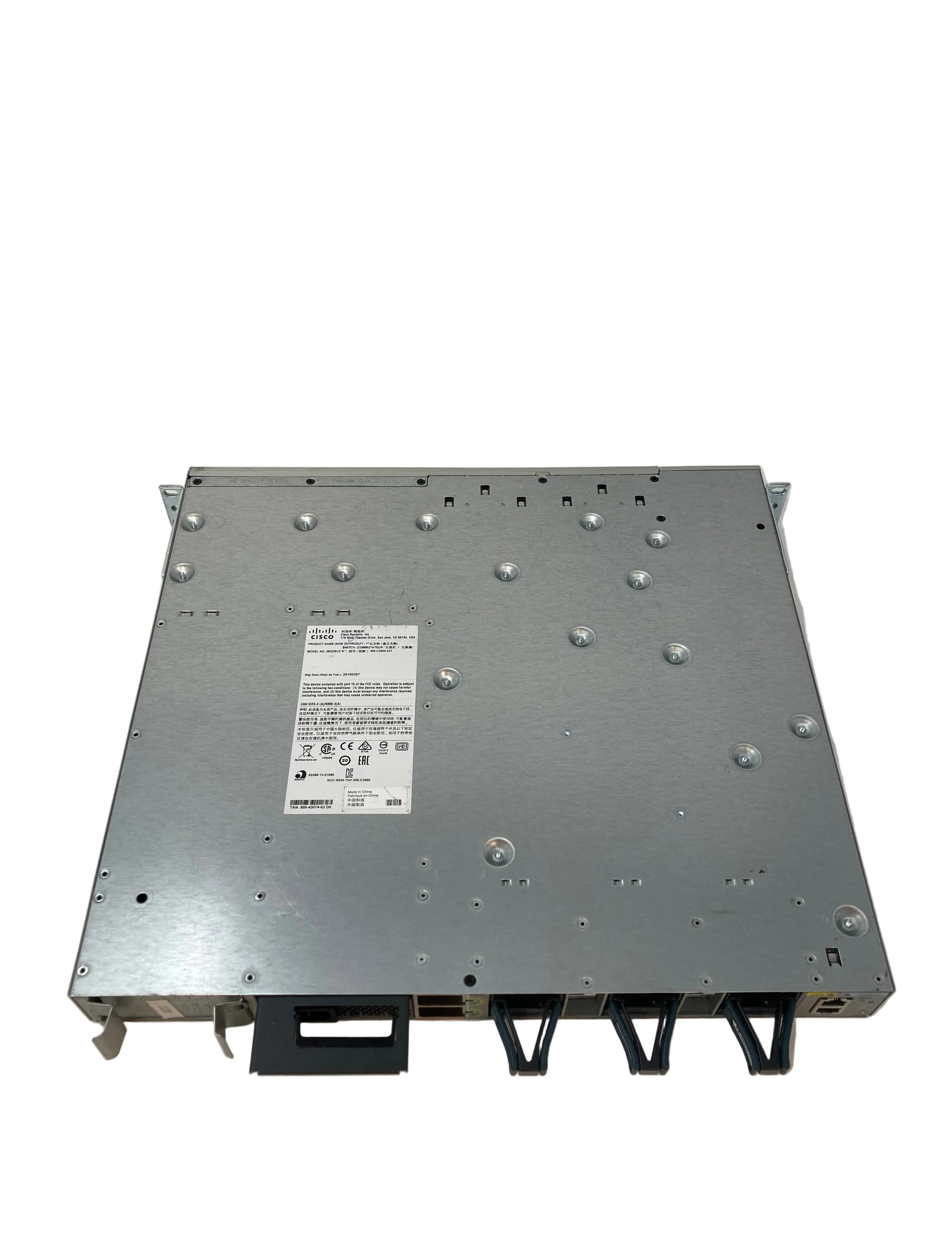 Cisco Catalyst 3850 Series Switch, WS-C3850-24T, Stackable 24x SFP+ 10Gbit