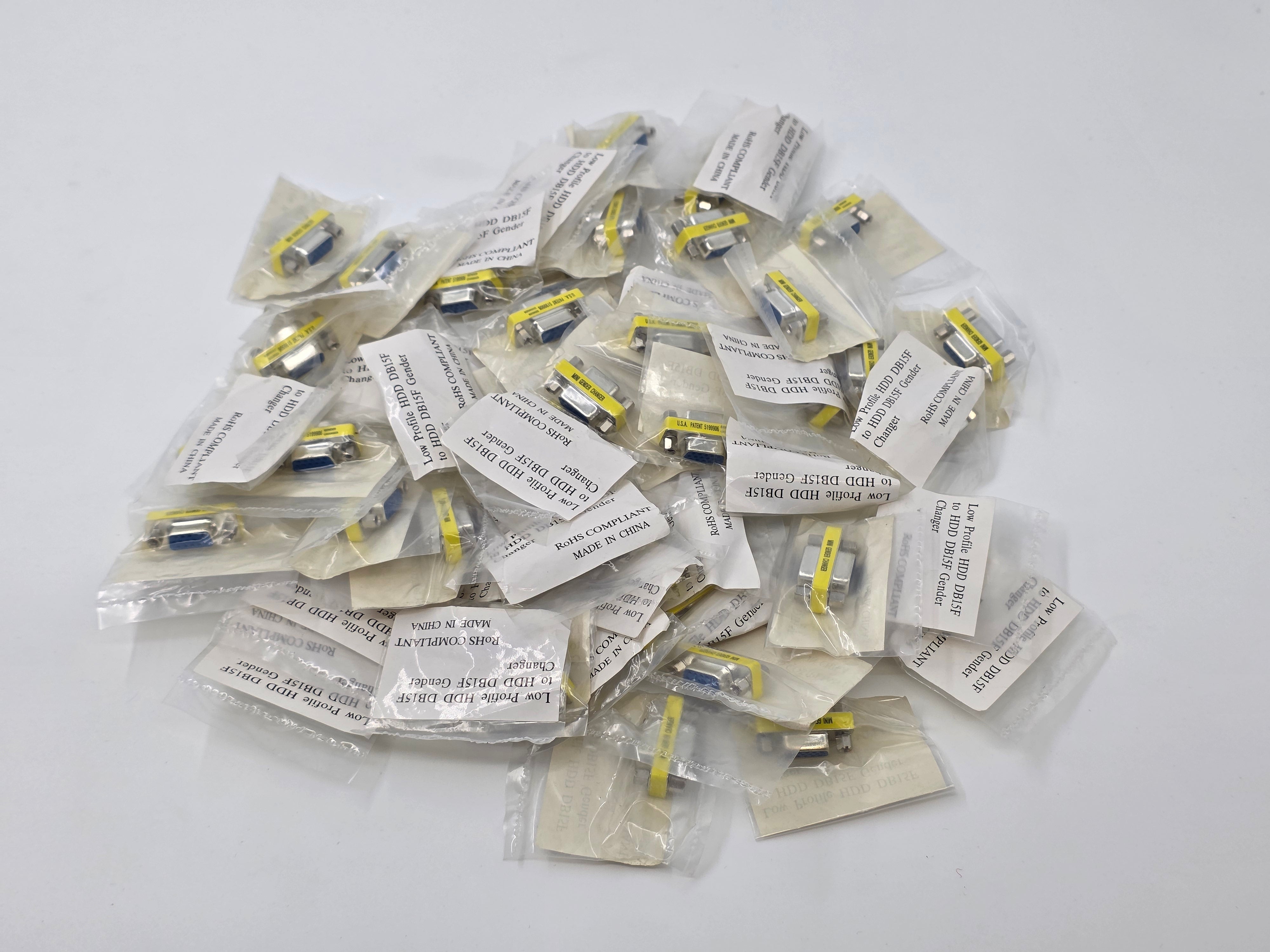 BUNDLE OF x50 VGA HDD DB15F to VGA HDD DB15F Gender Changer F/F