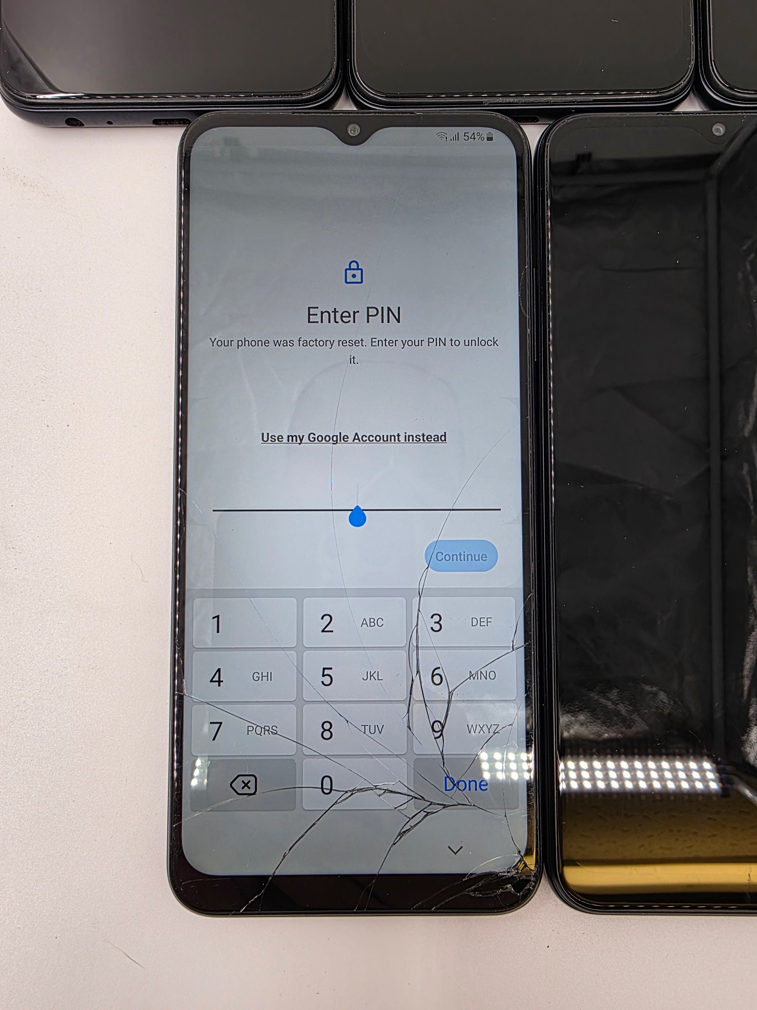 BATCH OF x5 Samsung Galaxy A22 5G SM-A226B/DS 64GB Grey SPARES ONLY