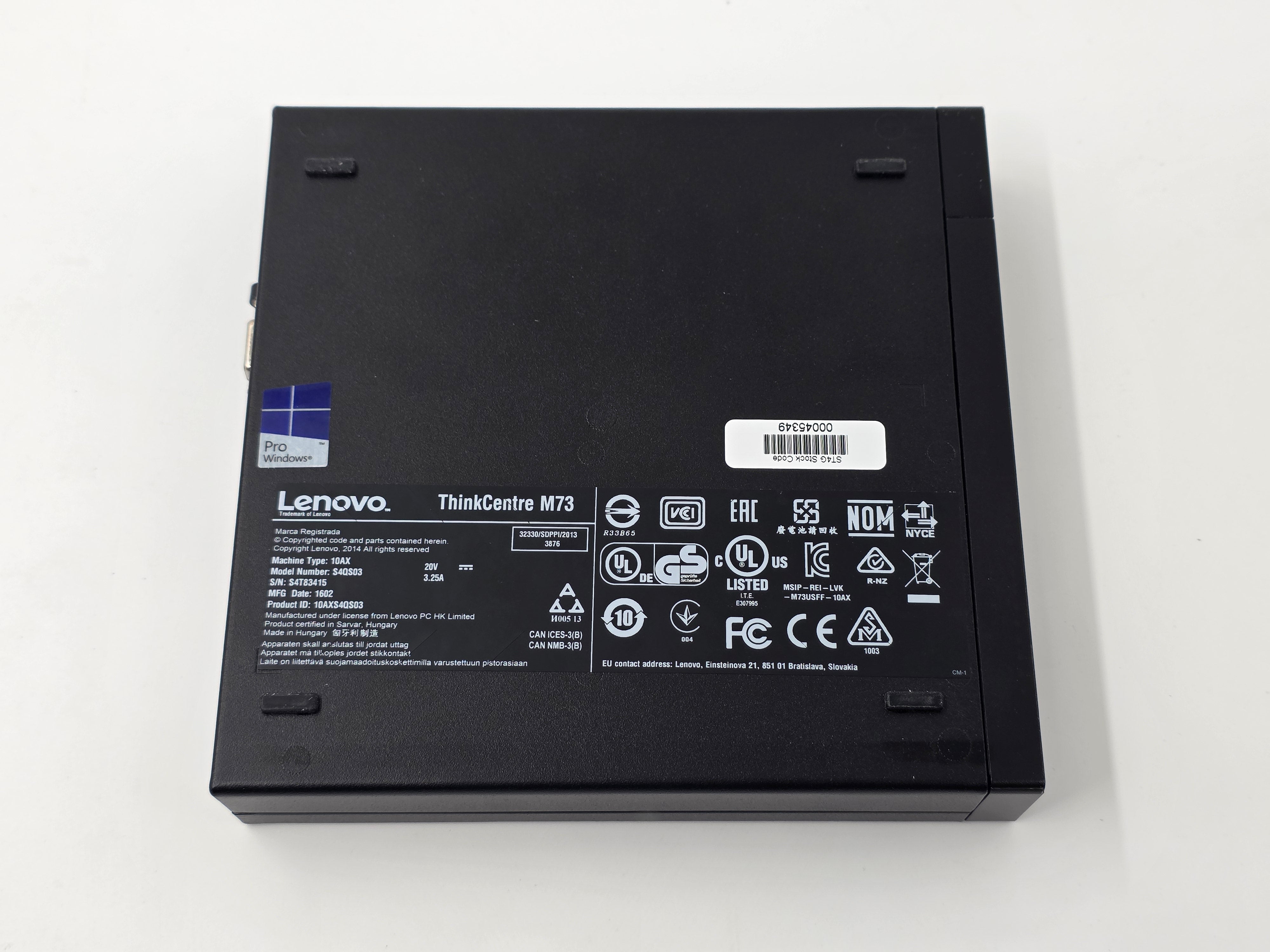 Lenovo PC ThinkCentre M73 Tiny i5 4th Gen 4GB NO SSD NO OS #1