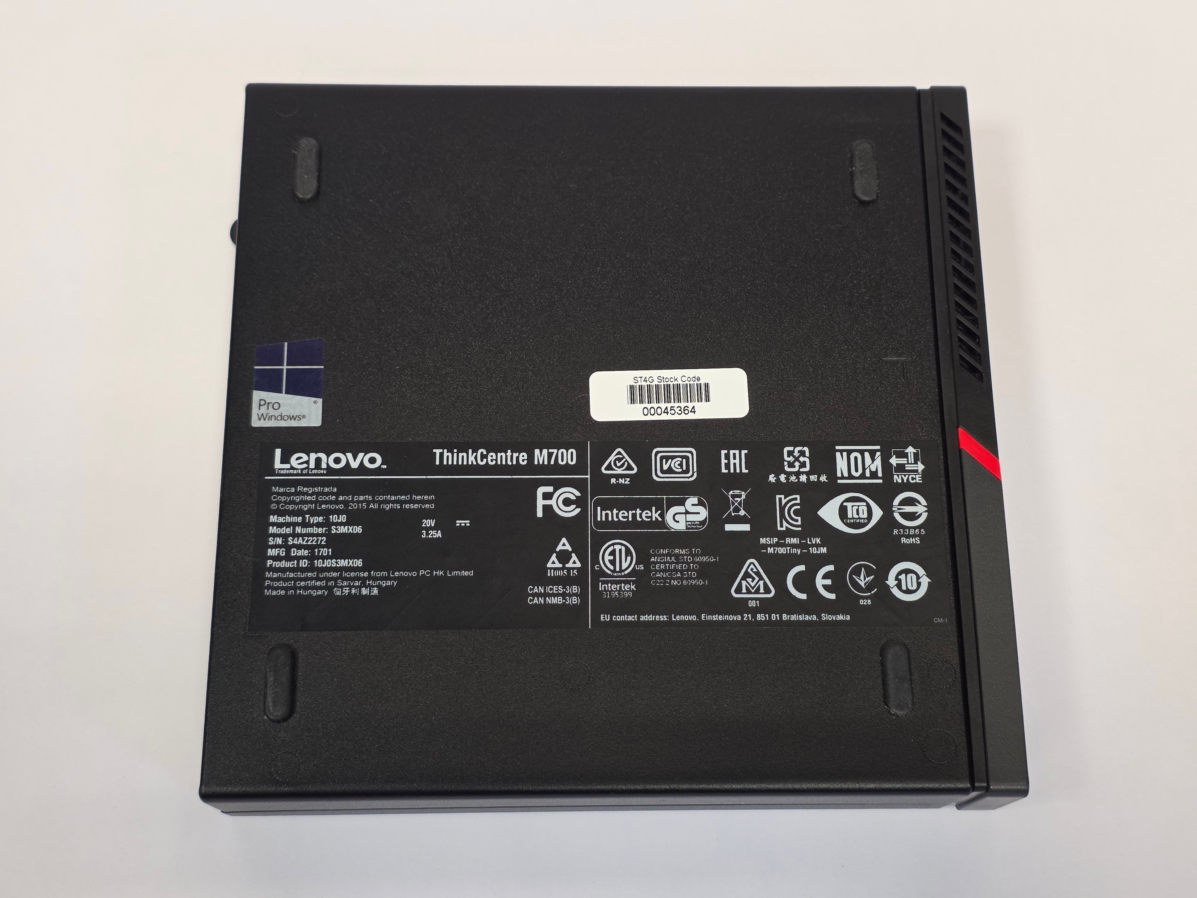 Lenovo PC ThinkCentre M700 TINY i5 6th Gen 4GB RAM No HDD No OS #7