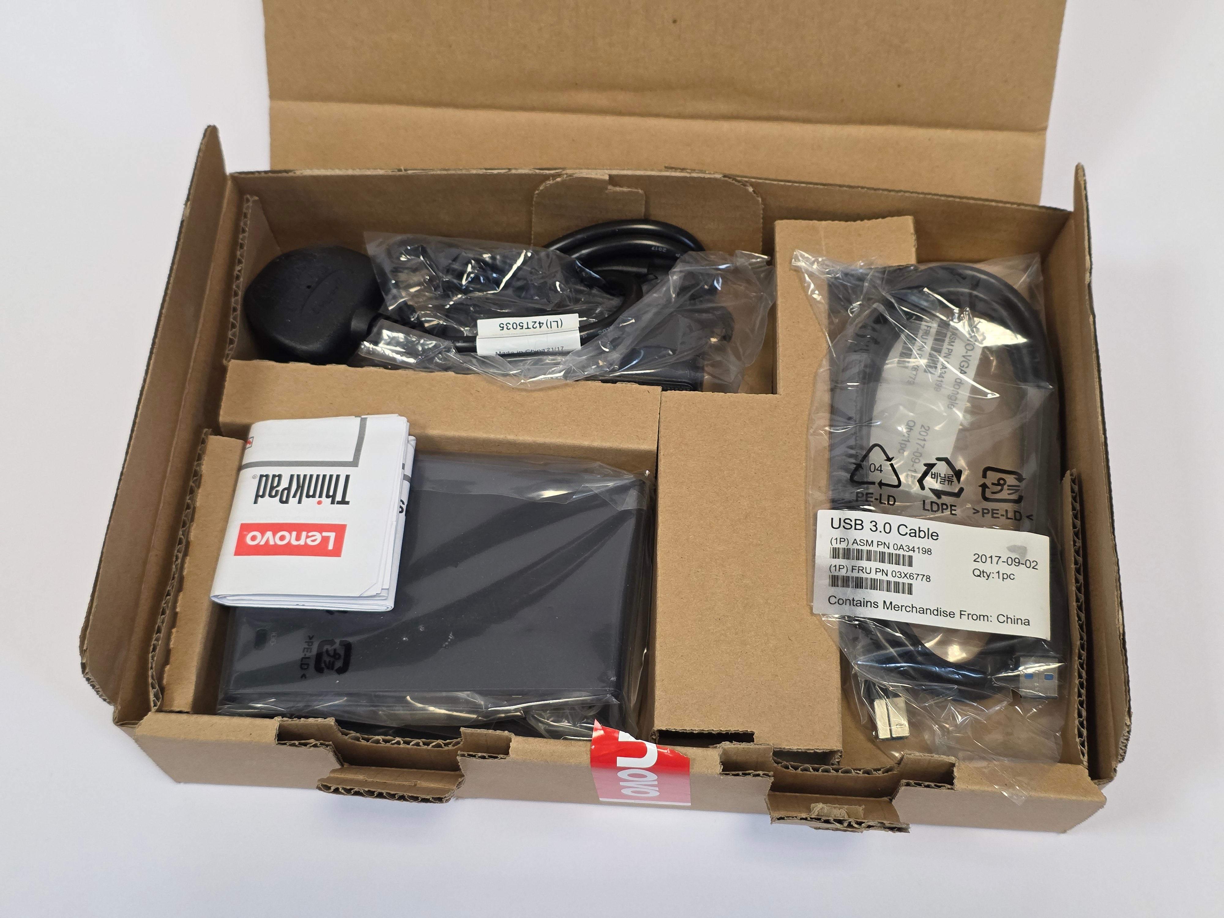 Lenovo Dock 40AA0045UK ThinkPad USB 3.0 Basic Dock #1