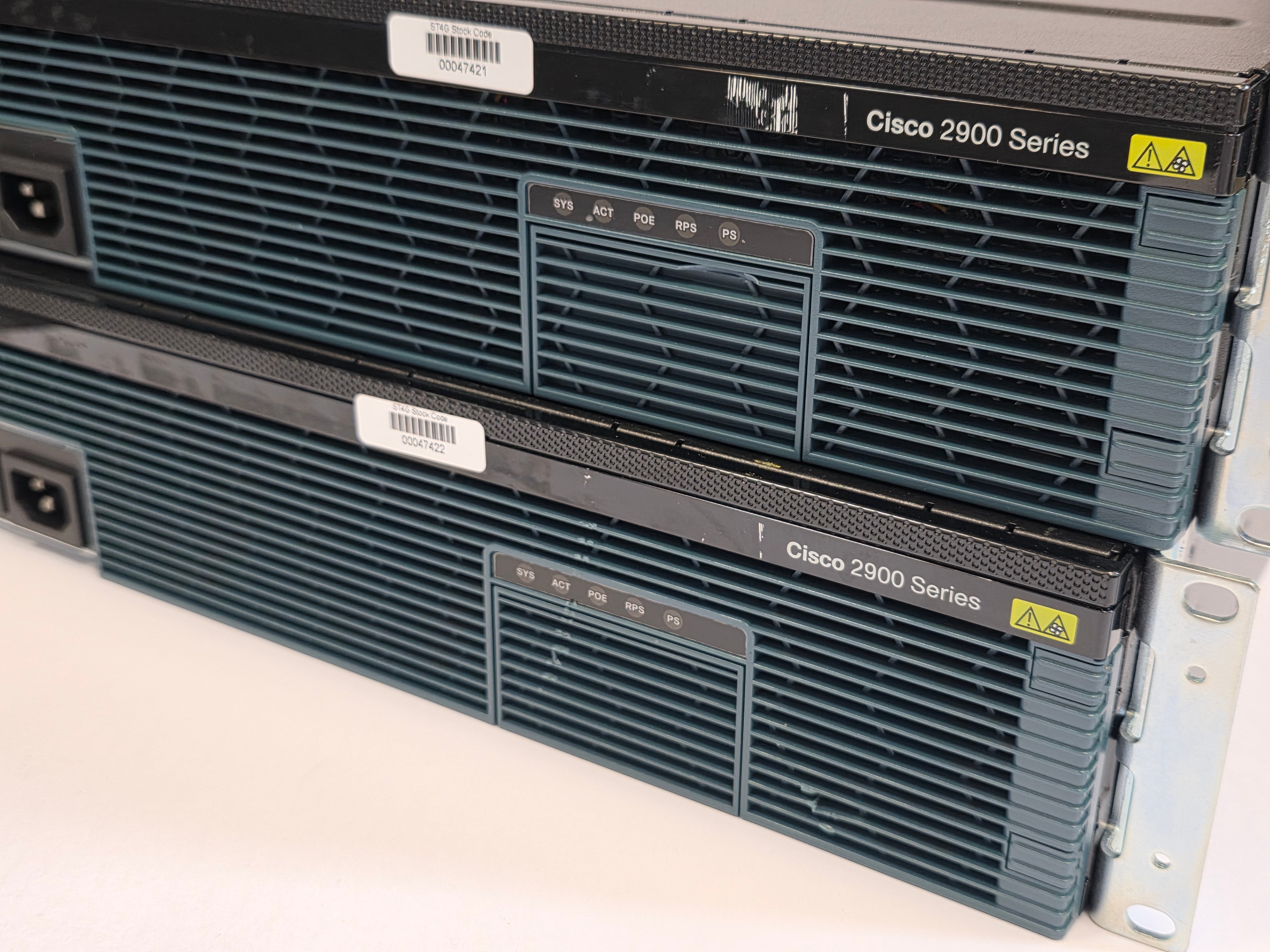BATCH OF 2 Cisco CISCO2921/K9 V08 2921 Integrated Services Router