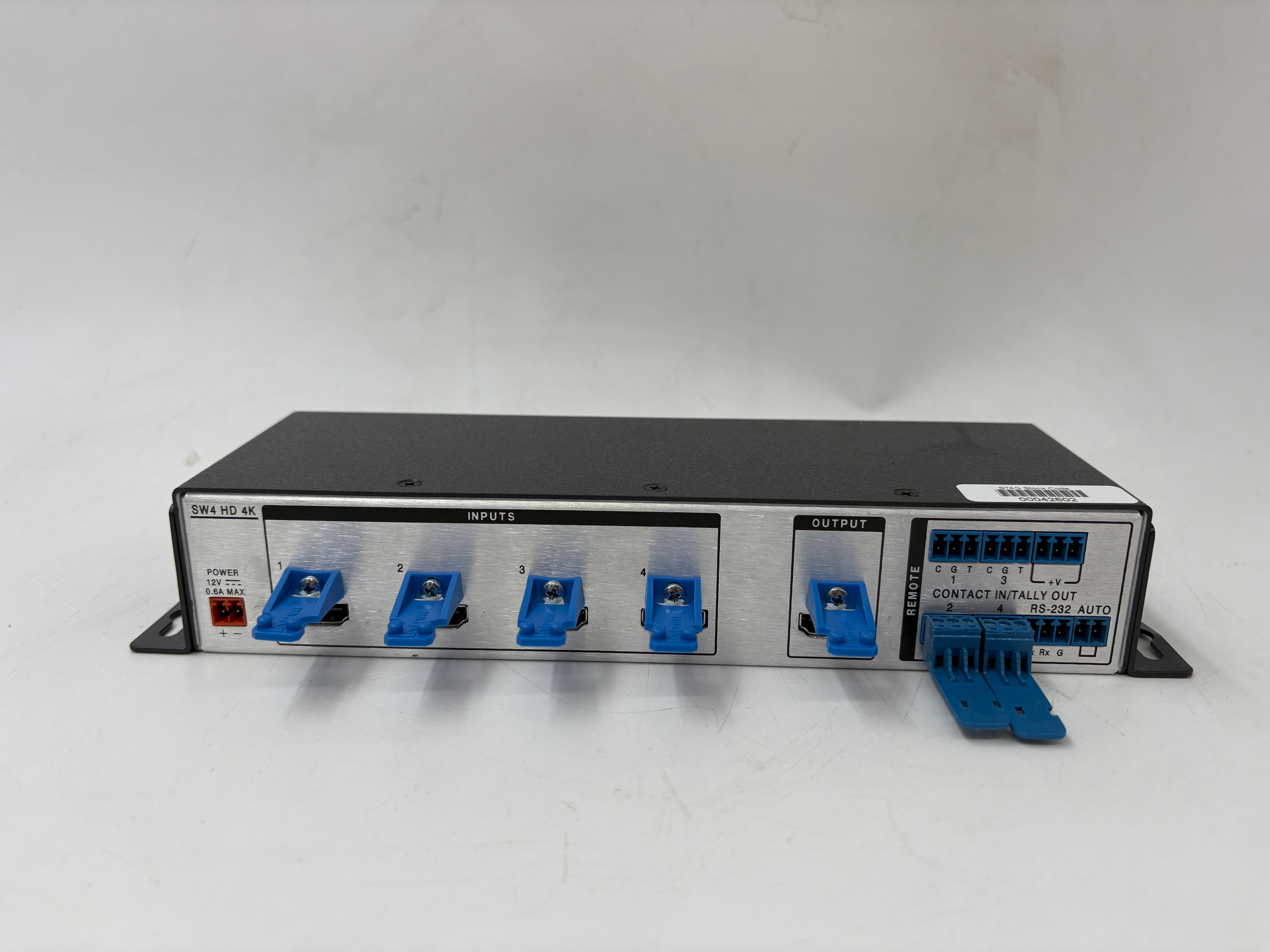 Extron Switcher SW4 HD 4K with PSU