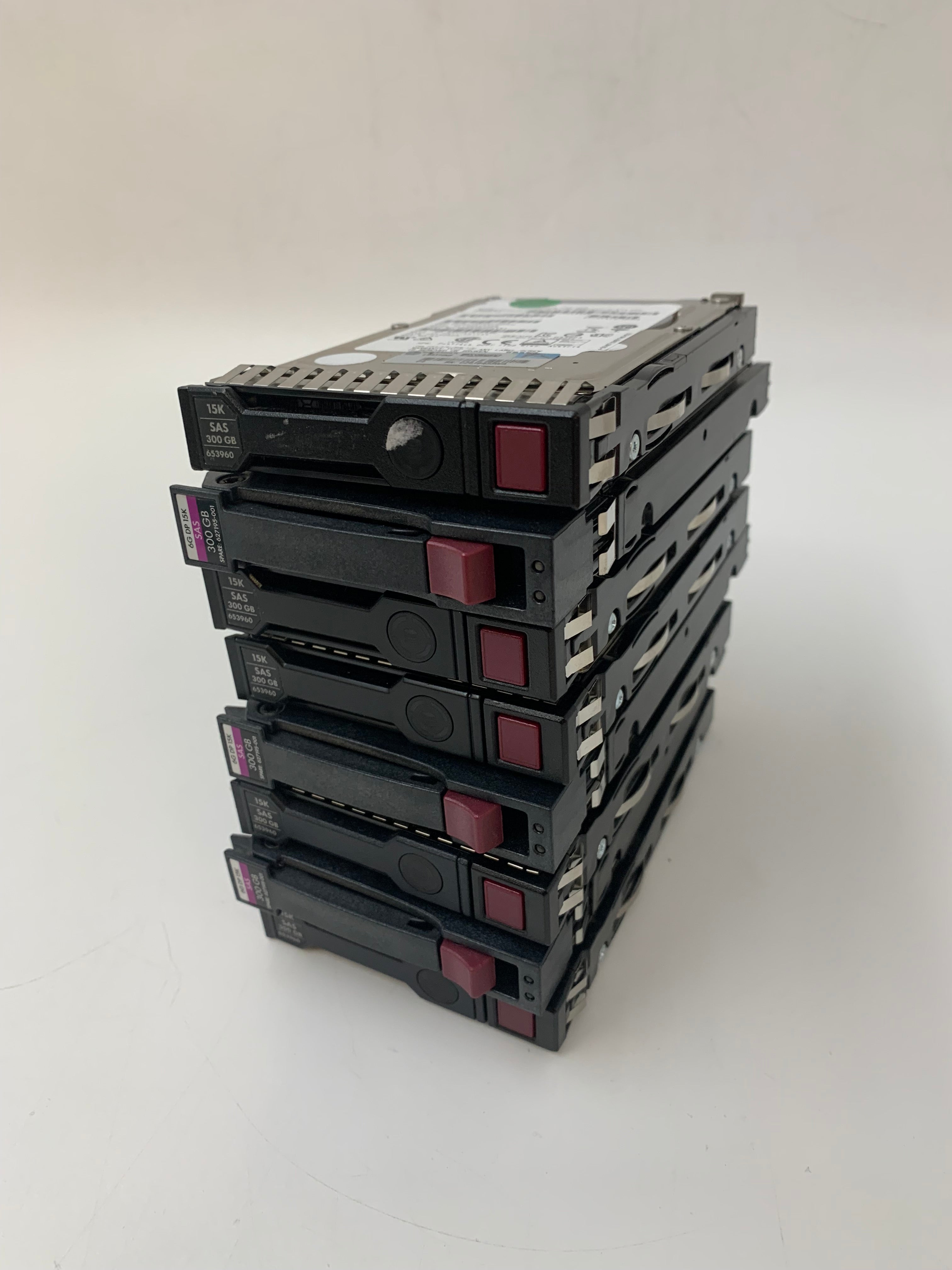 HP Hard Disk Drives | 300GB | SAS | 2.5 inch | 6/12Gbps | 15K RPM | Lot of 8