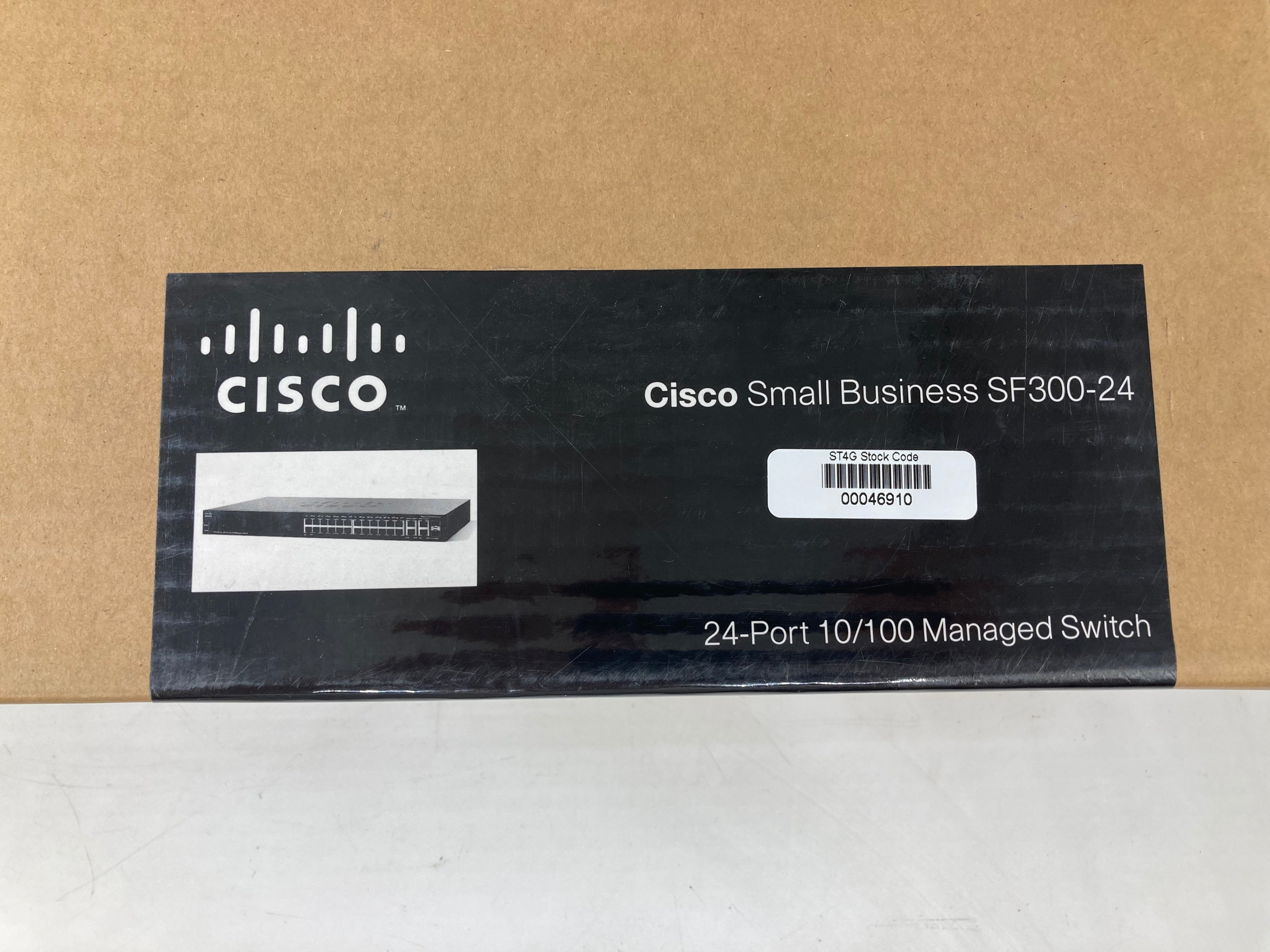 New Unopened Cisco 24-Port 10/100 Managed Switch SF300-24 Batch of 2