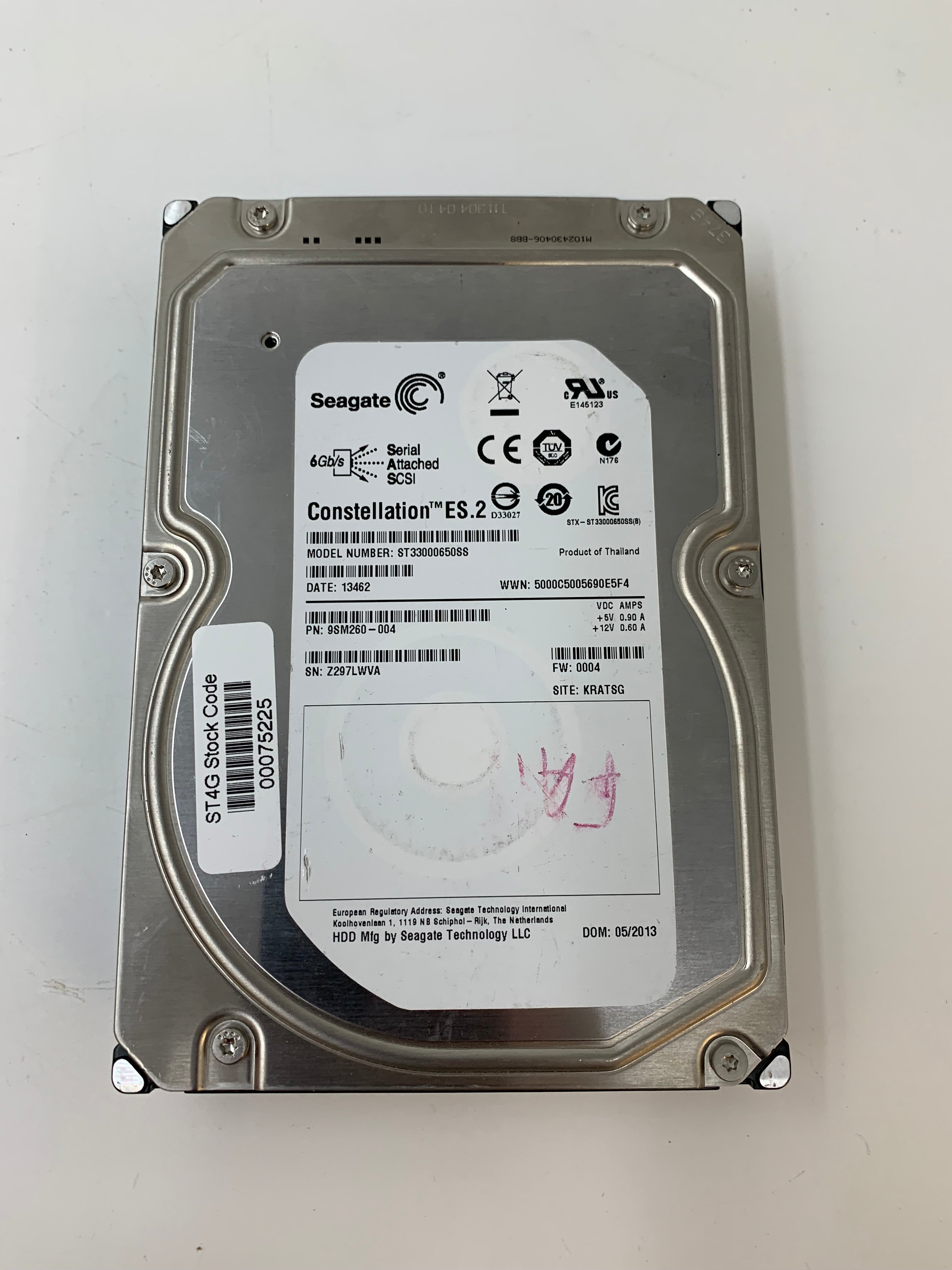 Seagate HDD | 3TB | 3.5 inch | SAS | ST33000650SS | 7.2K RPM | 6Gbps