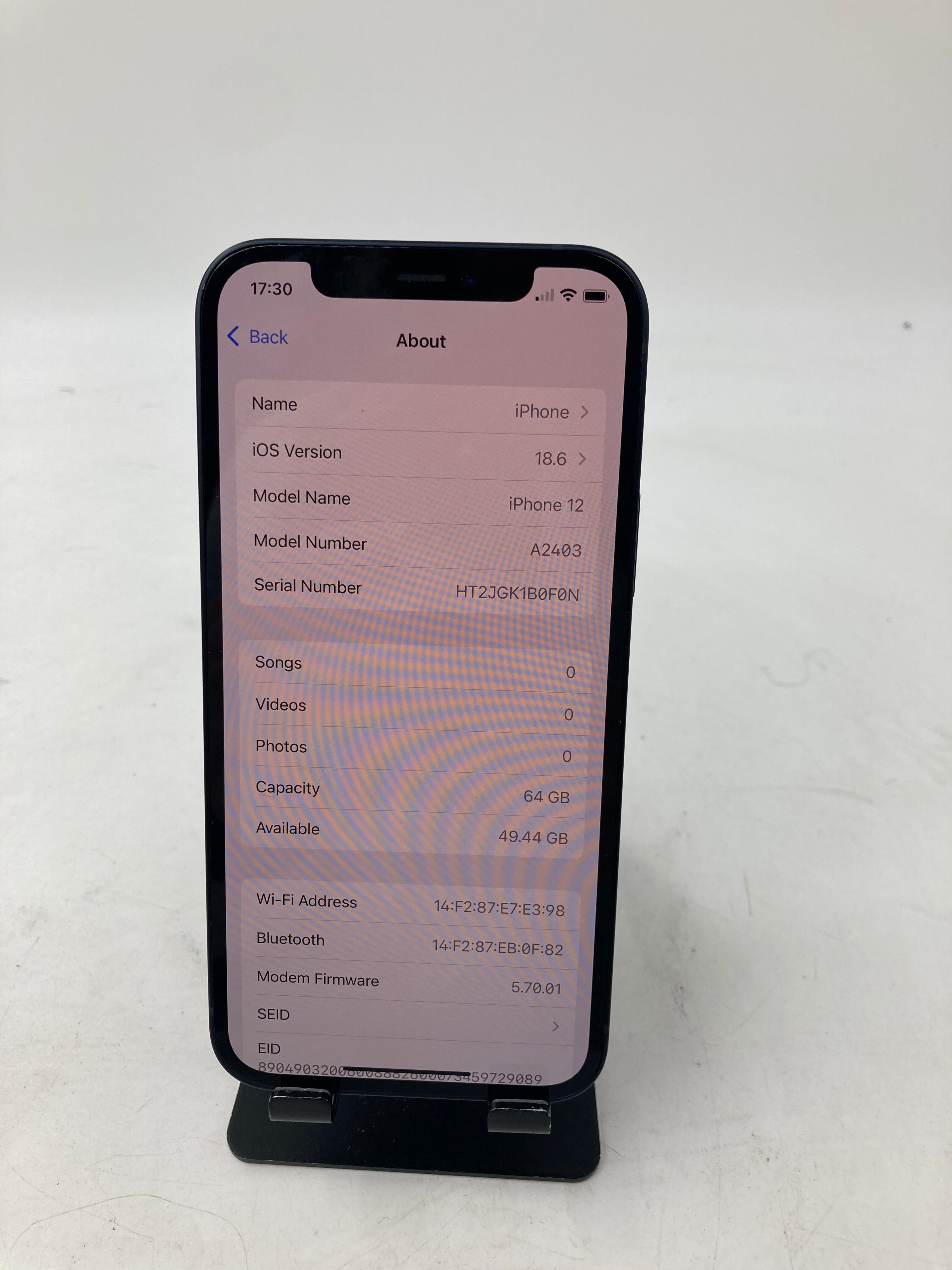 Apple iPhone 12 A2403 64GB Black - Unlocked #5