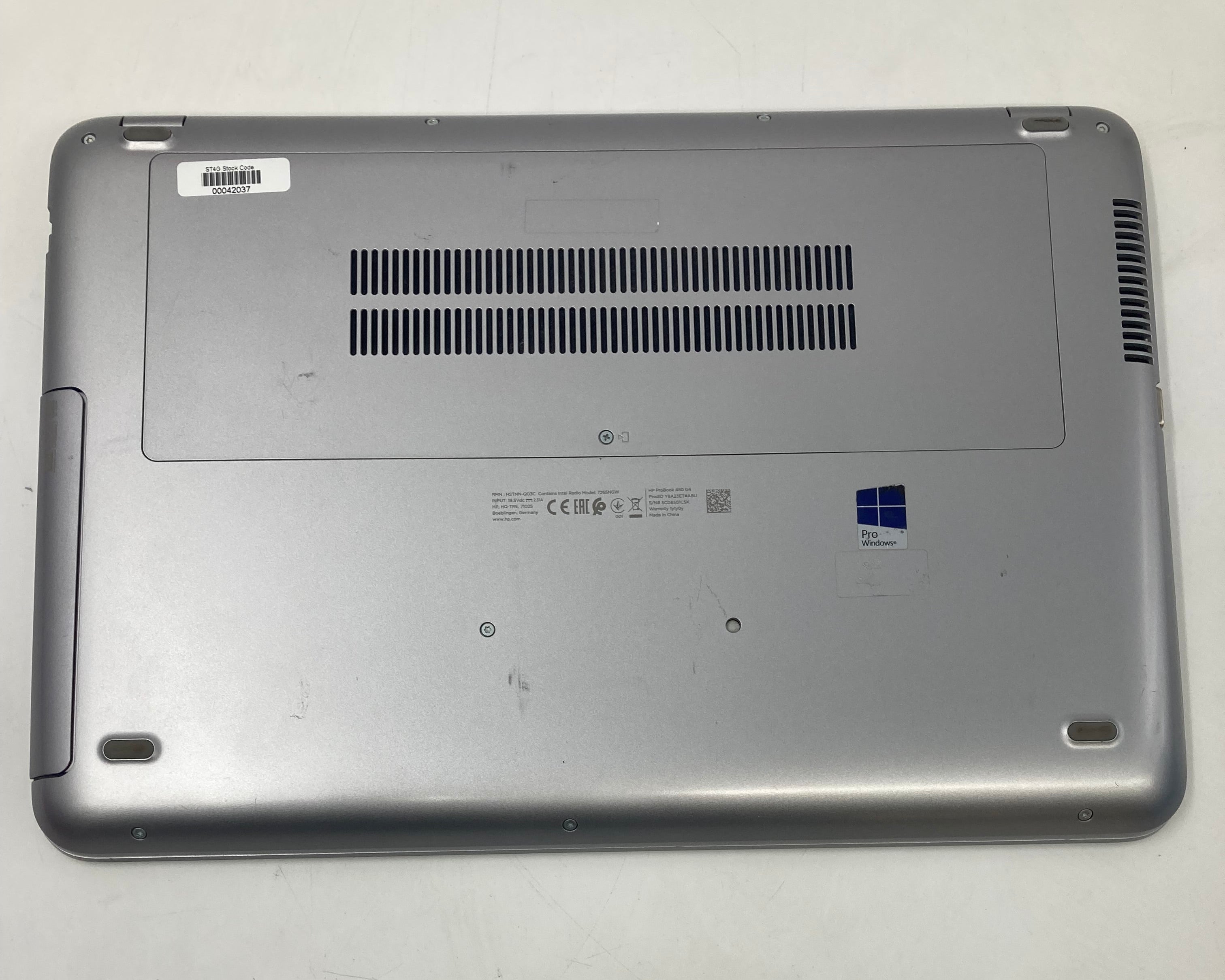 HP Laptop ProBook 450 G4 15.6" i5-7200U 12GB RAM 128GB SSD W11 OS