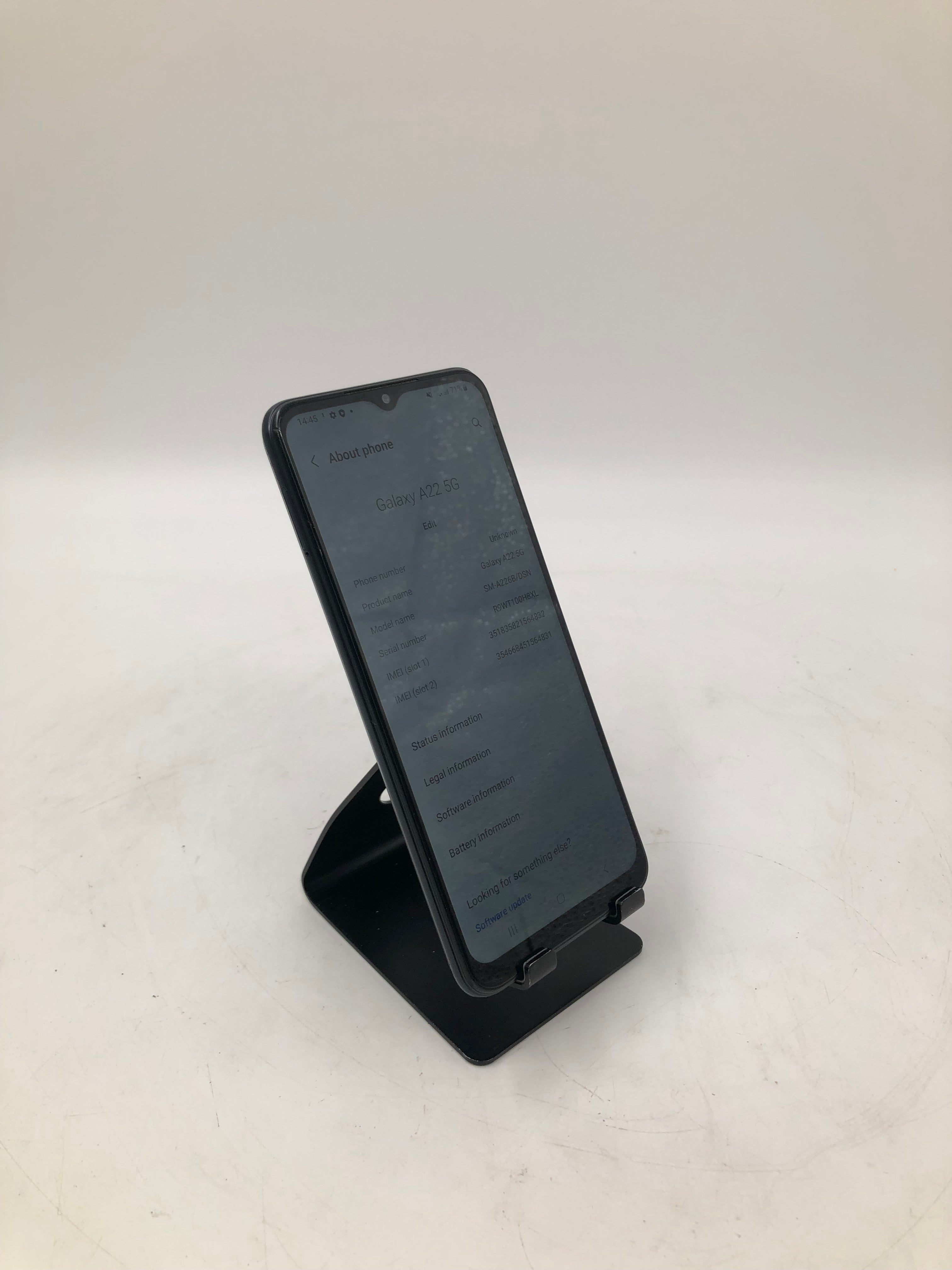 Samsung A22 5G 6.6" Screen 2021 64GB Storage Black