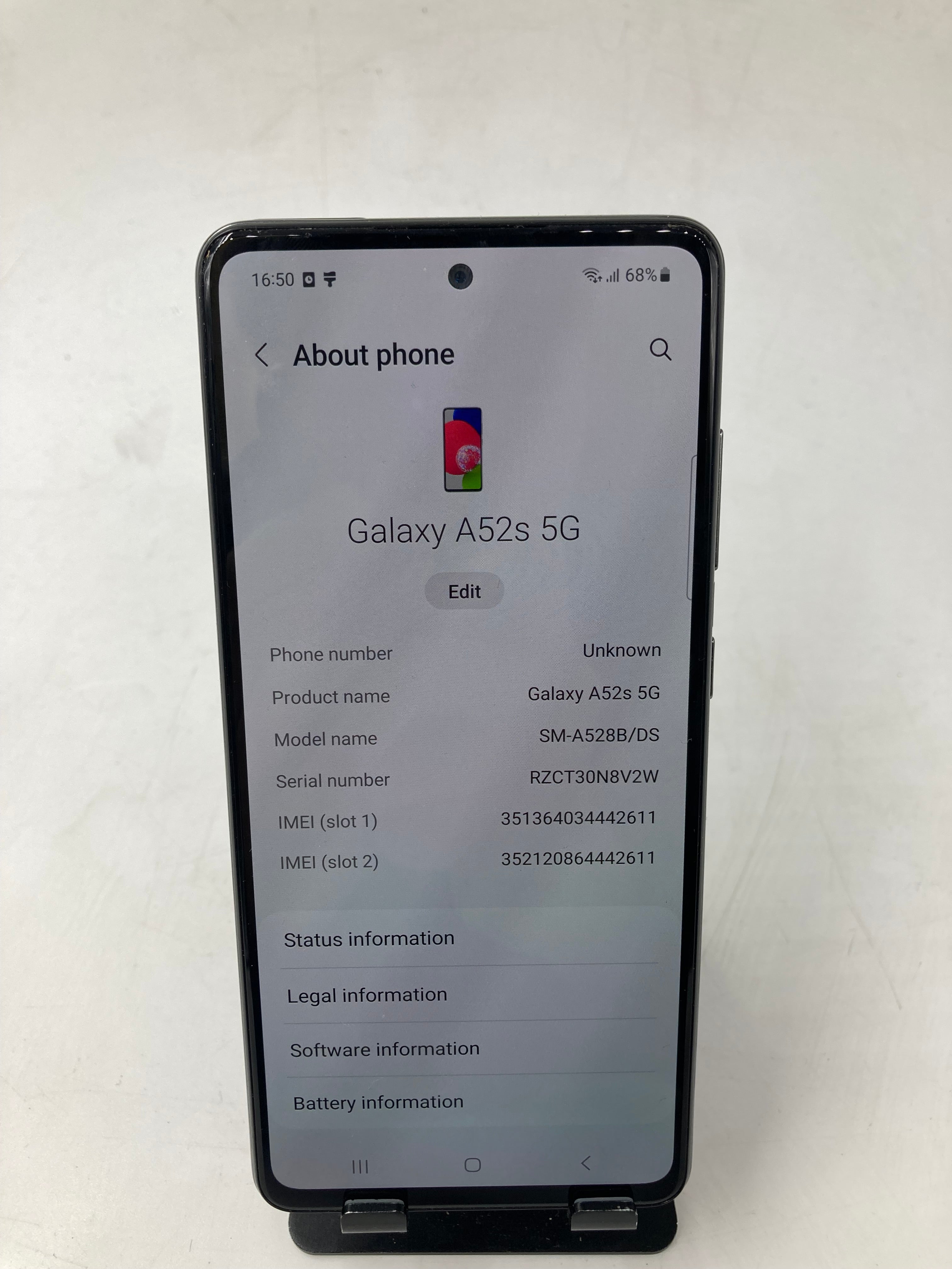 Samsung Galaxy A52s 5G 6.5" 128GB Storage - Black *Unlocked* #1