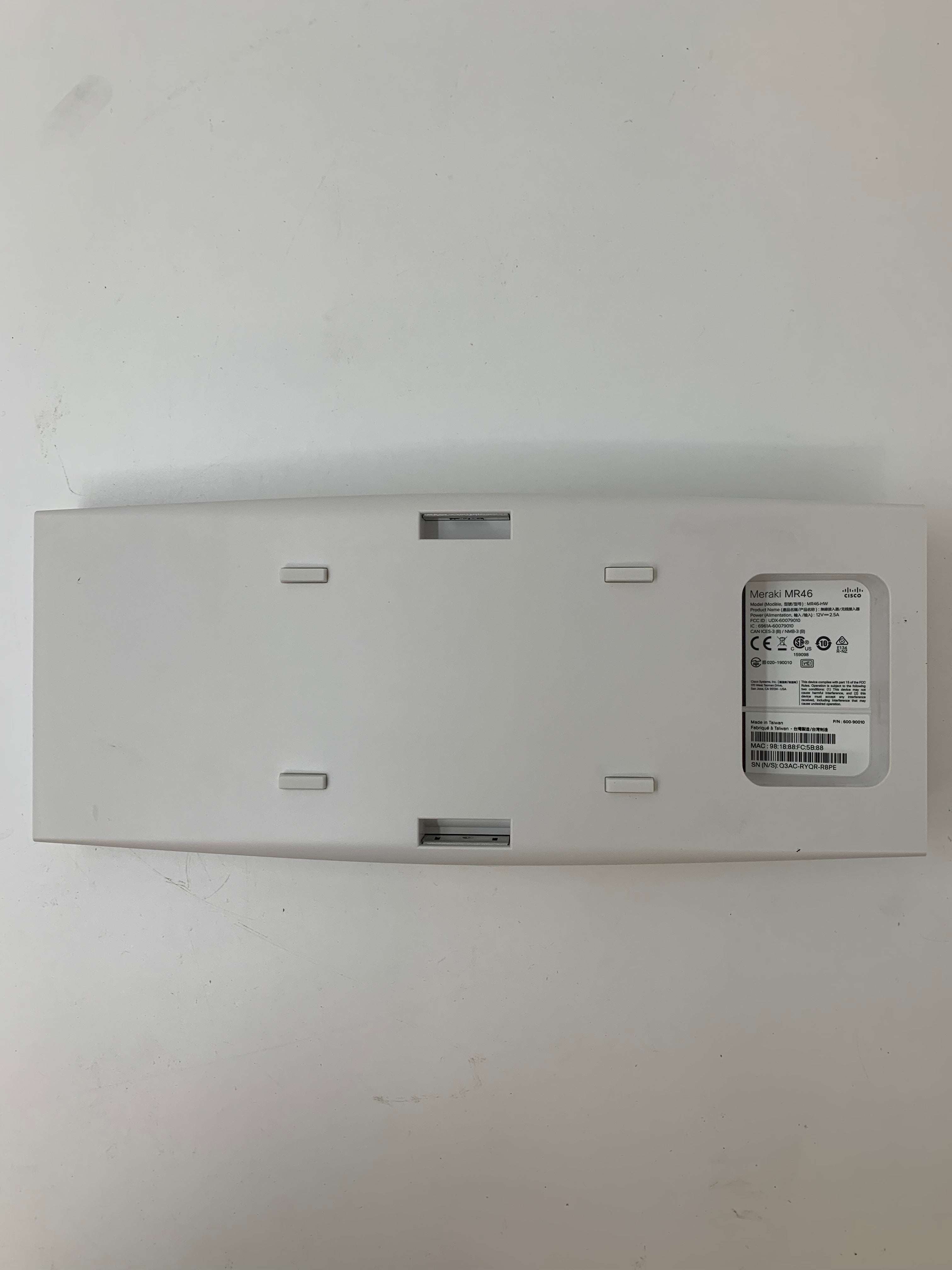 Cisco Meraki MR46 | Indoor Wall-Mountable Wireless WiFi Access Point Unclaimed