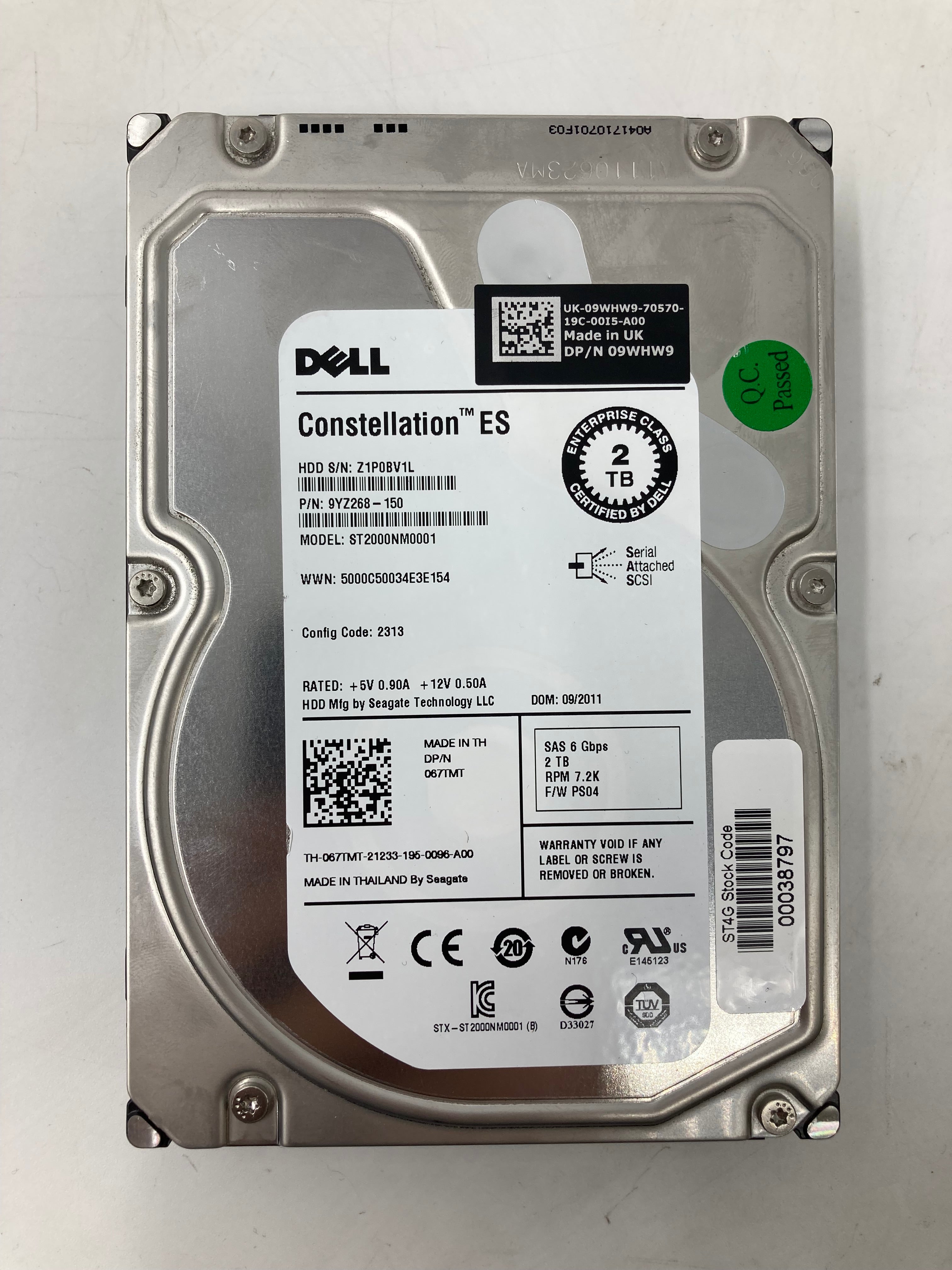Batch of 6 3.5" SAS 2TB Hard Disk Drives - Mixed Brands