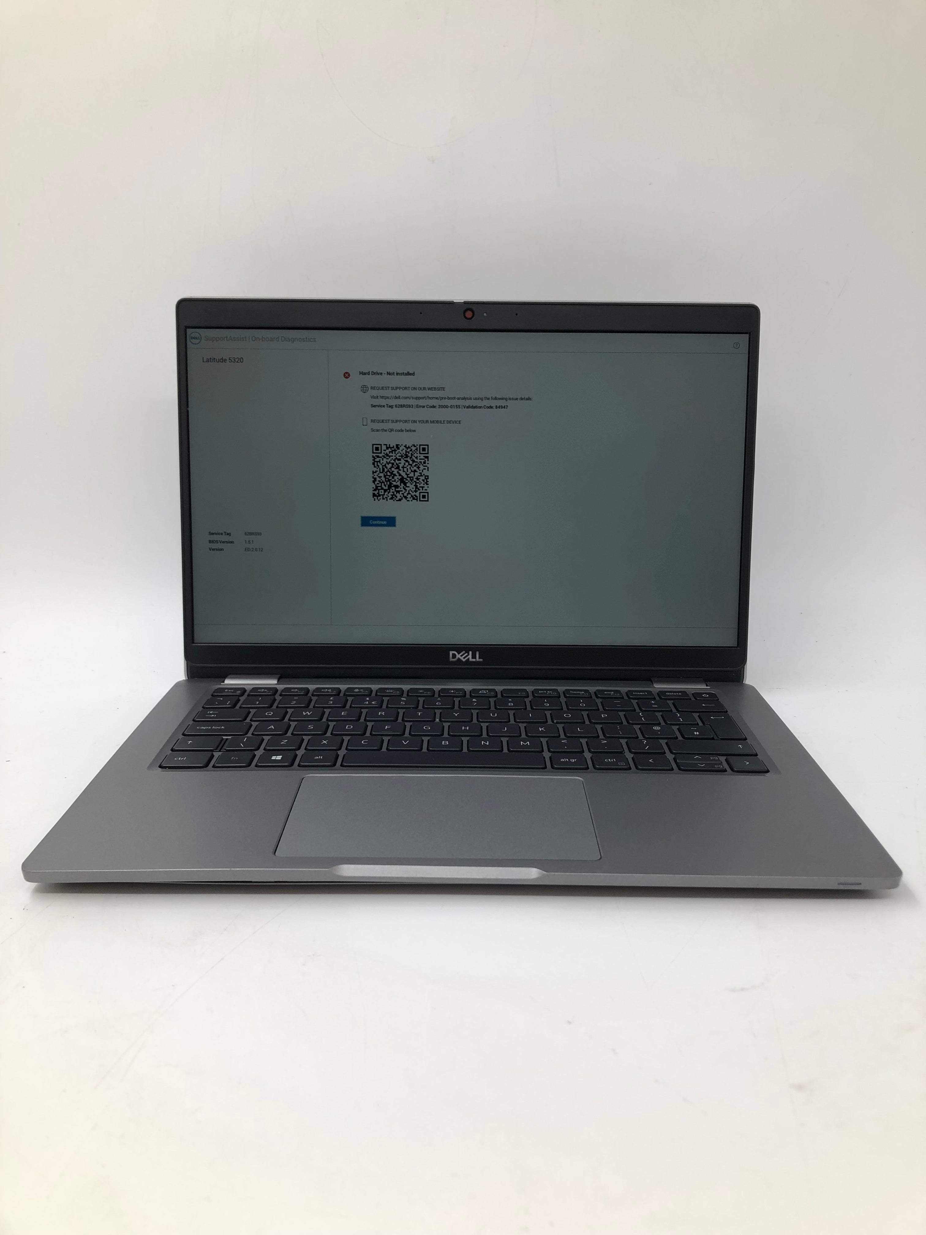 Dell Laptop Latitude 5320 13" Screen i5 11th Gen 8GB RAM NO SSD NO OS *Spares*