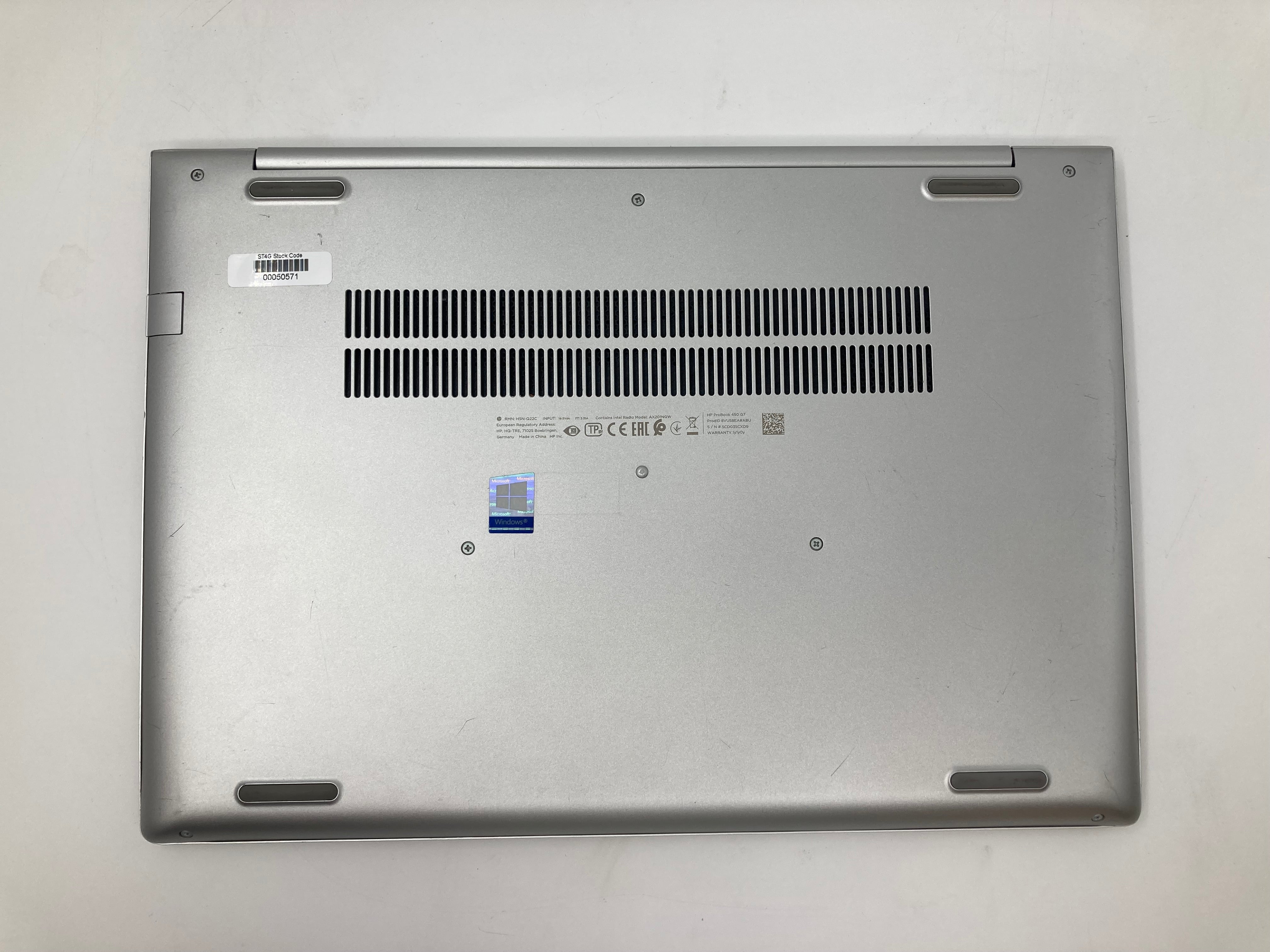 HP Laptop ProBook 450 G7 15.6" Screen i7 10th Gen 16GB RAM 512GB SSD W11