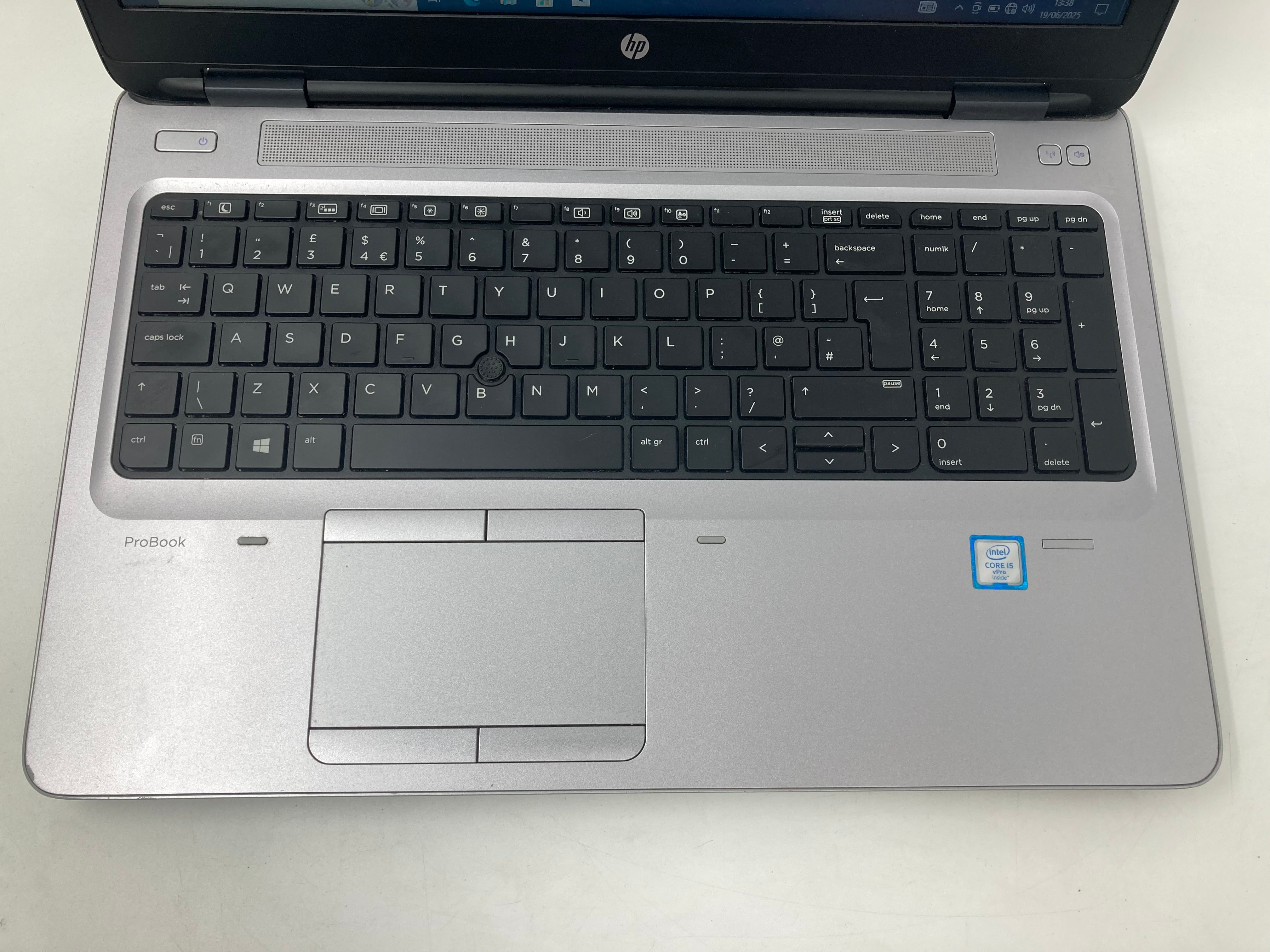HP Laptop ProBook 650 G2 15" Screen i5 6th Gen 4GB RAM 128GB SSD Win 10