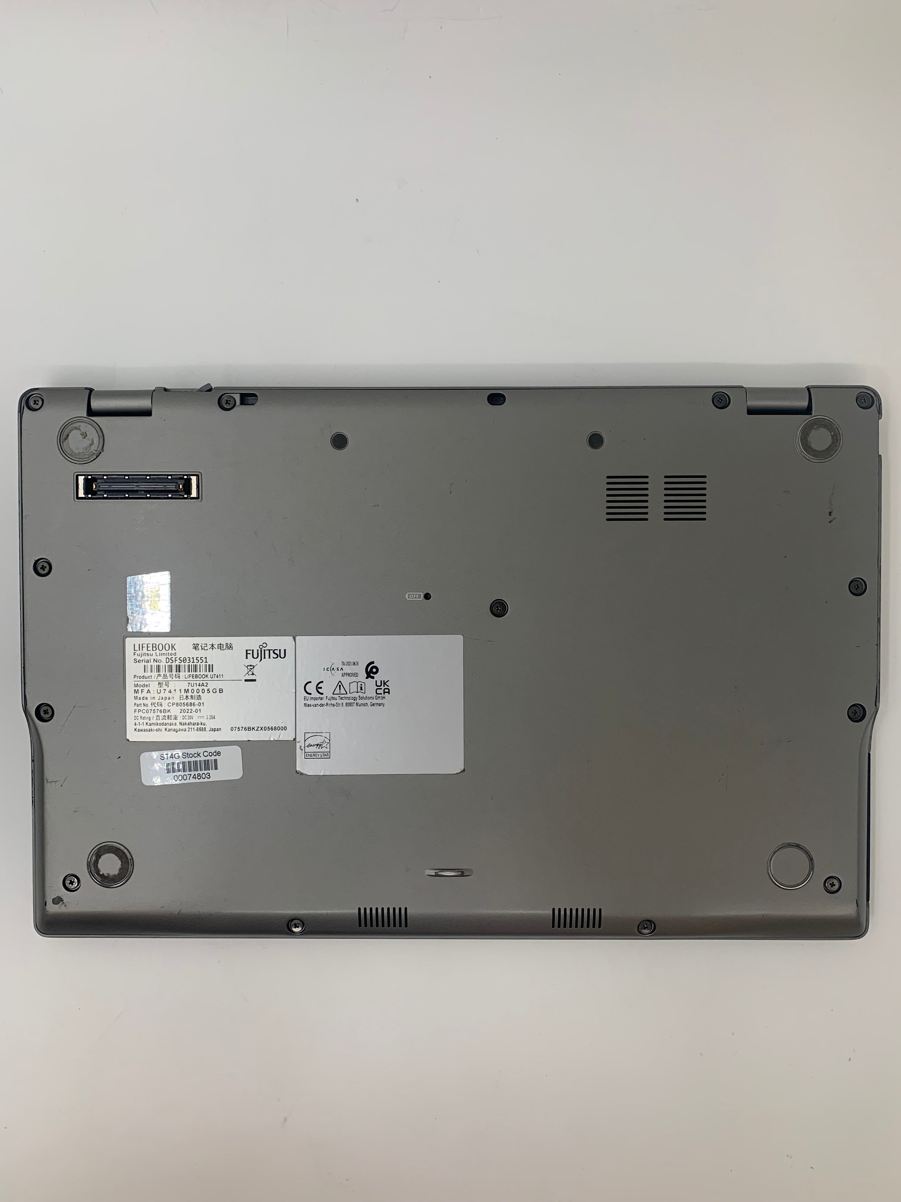 Fujitsu Lifebook U7411 Spares: 14" FHD, i7 11th Gen, 16GB RAM, 512GB SSD, W11 Pro