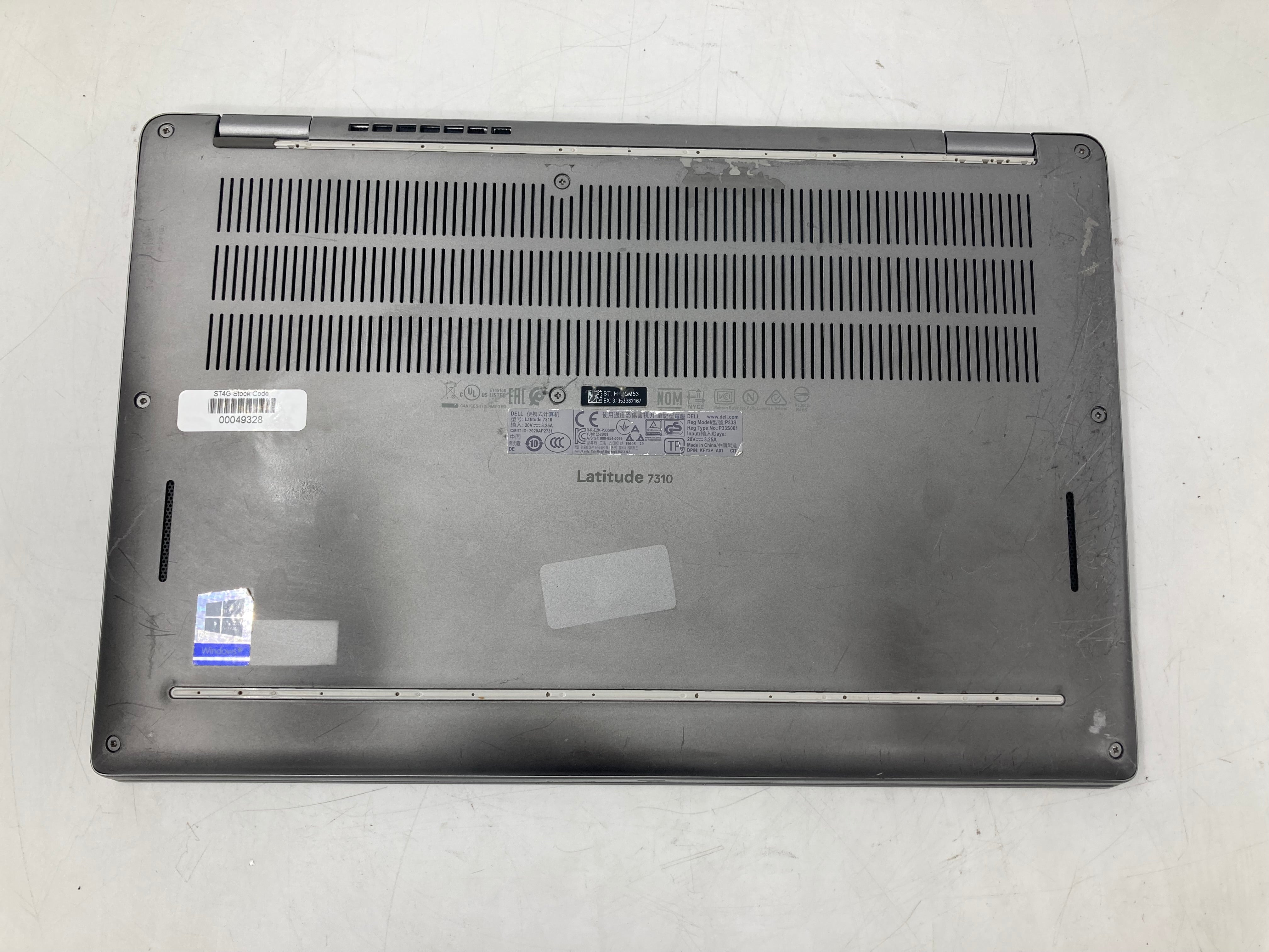Dell Latitude 7310 13" Screen i5 10th Gen 8GB RAM No SSD No OS *Spares*