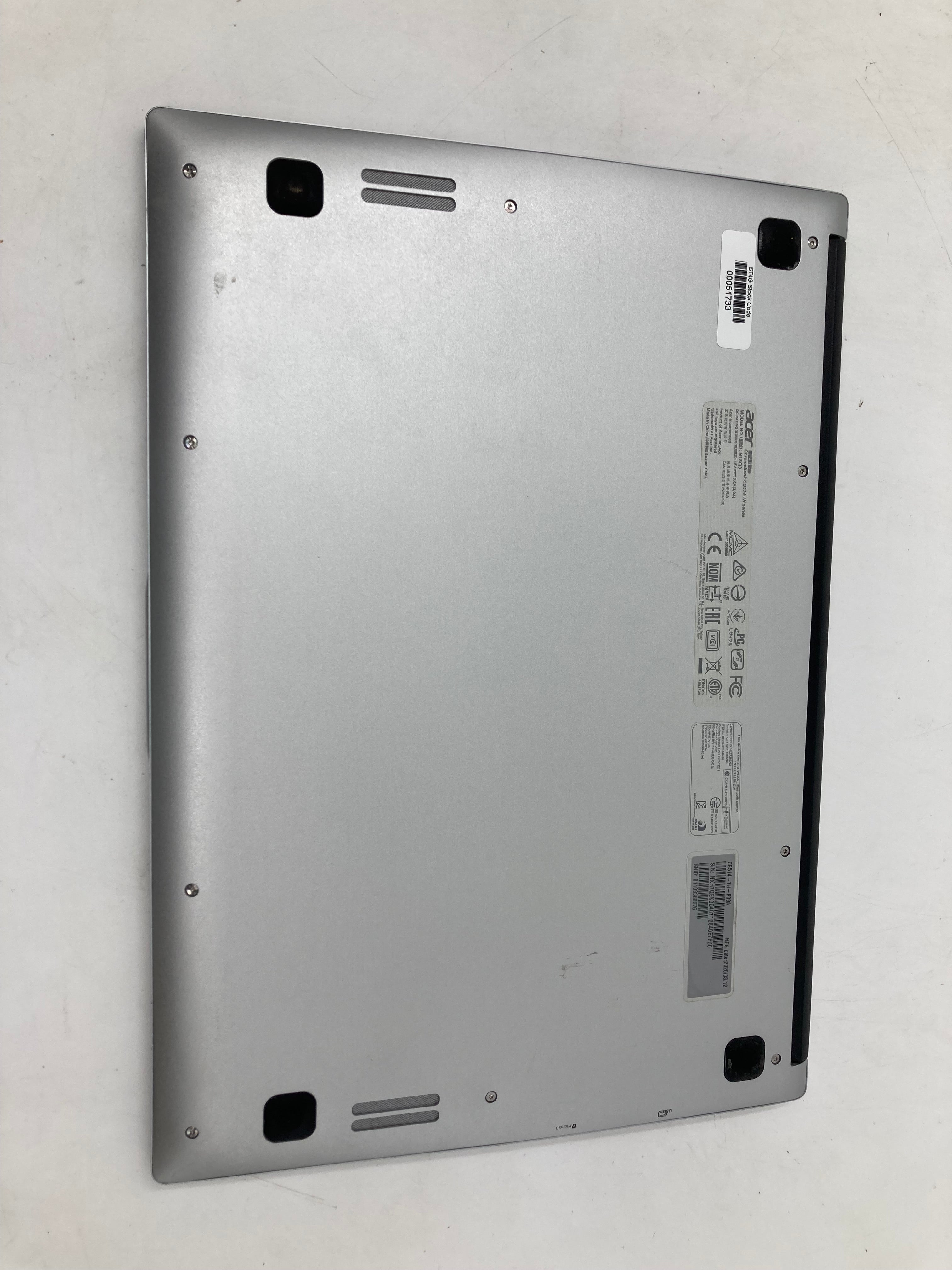 Acer Chromebook N18 Q3 Pentium N4200 Ram 4GB 16GB Storage