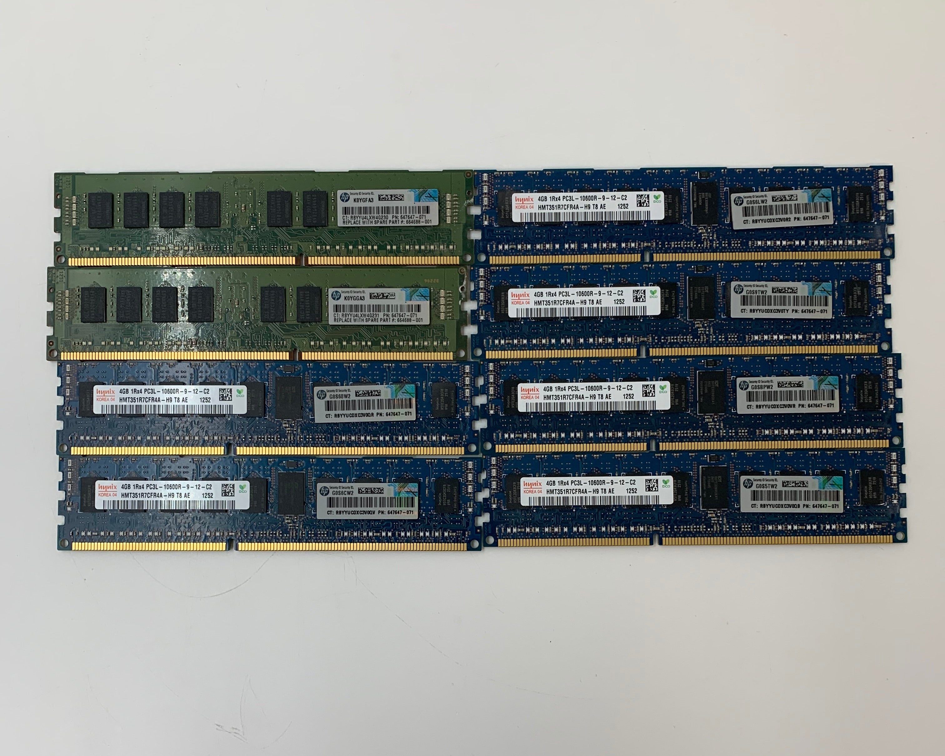 Samsung/SK Hynix Server RAM | 8x 4GB DDR3 | 1333 MHz | Mixed Models